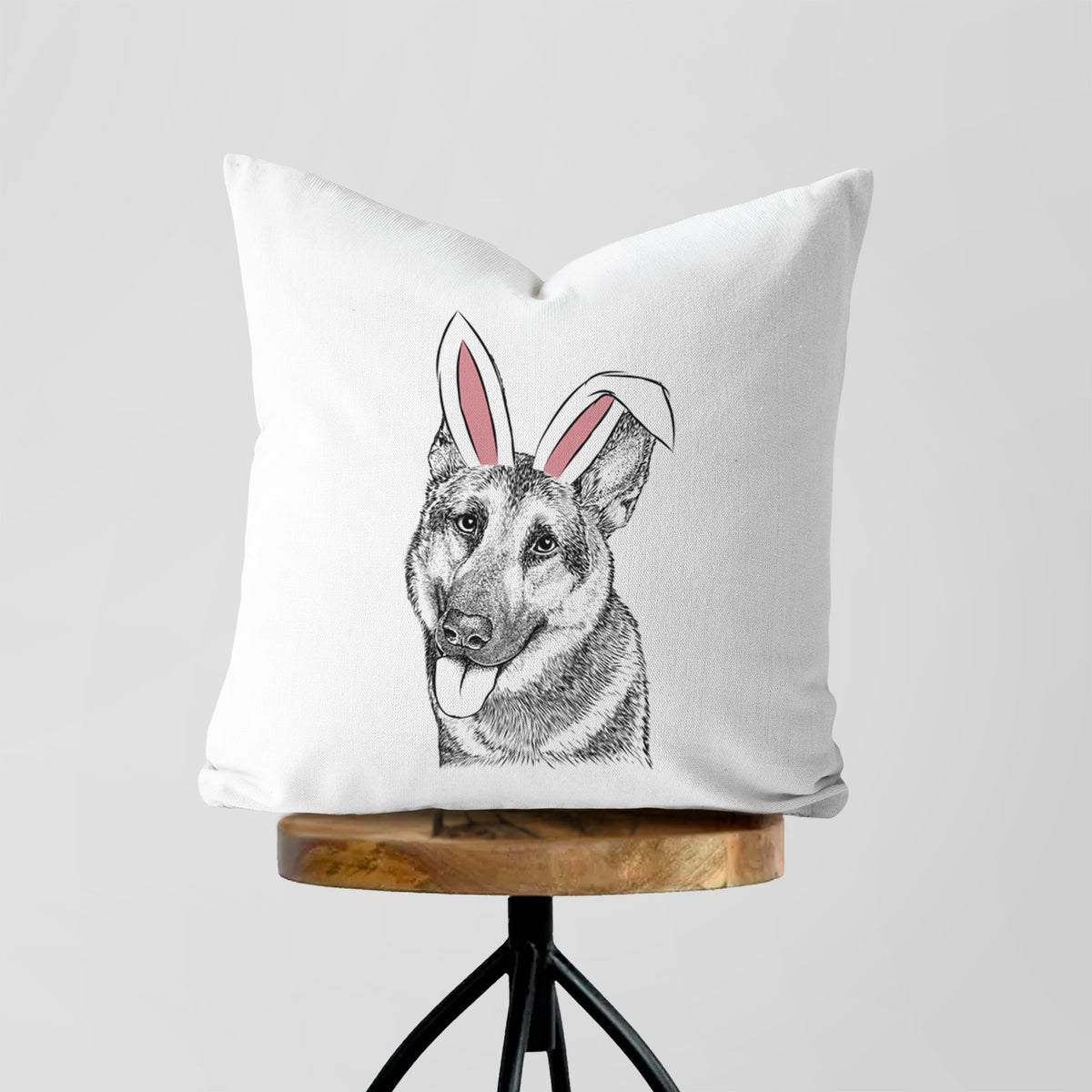 Whitaker the German Shepherd - Throw Pillow Cover