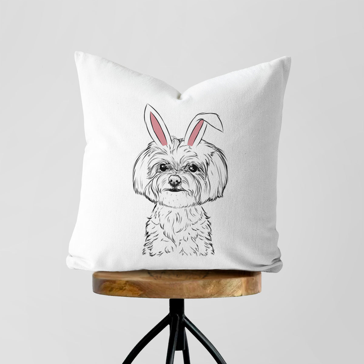 Willow the Maltese - Throw Pillow Cover