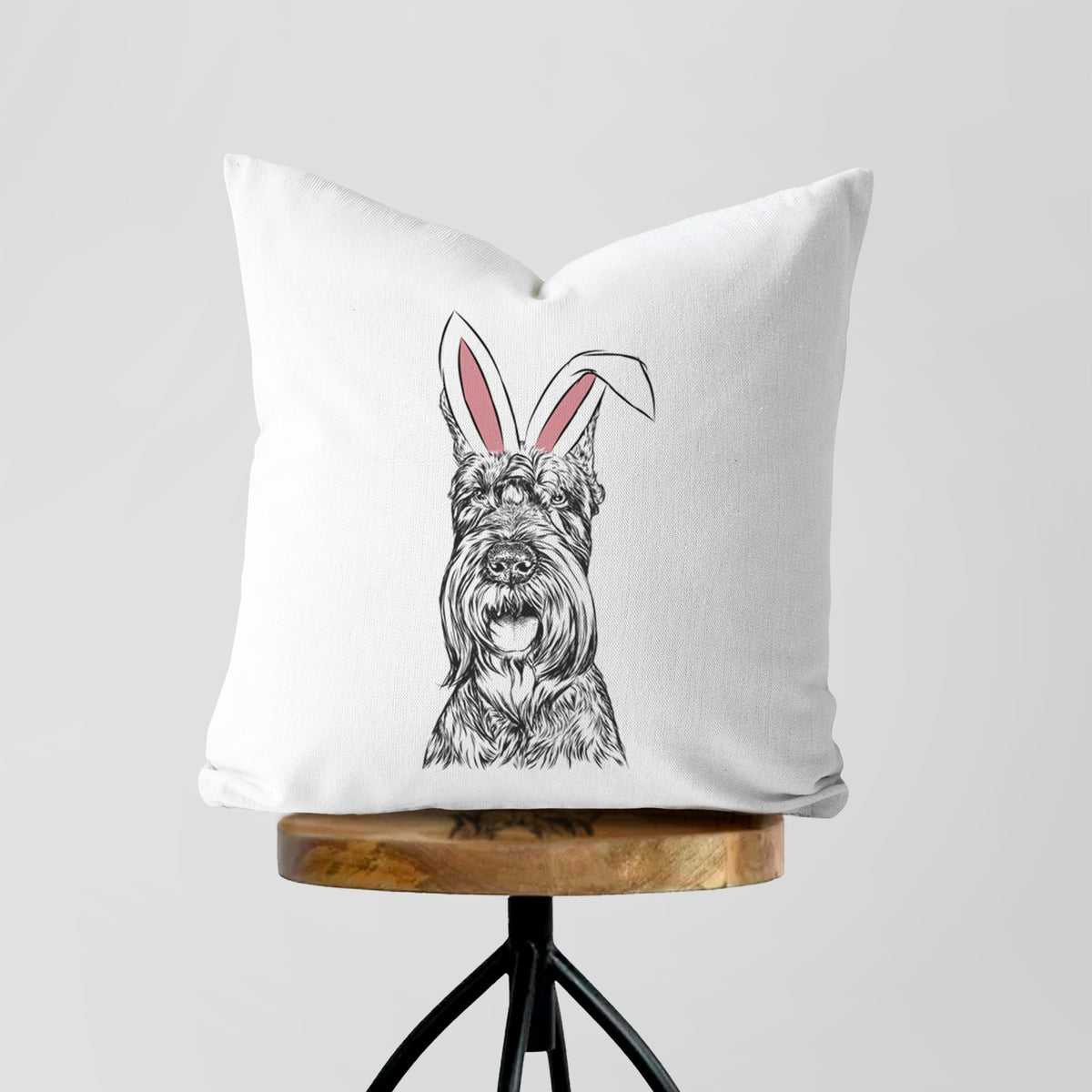 Zuri the Giant Schnauzer - Throw Pillow Cover