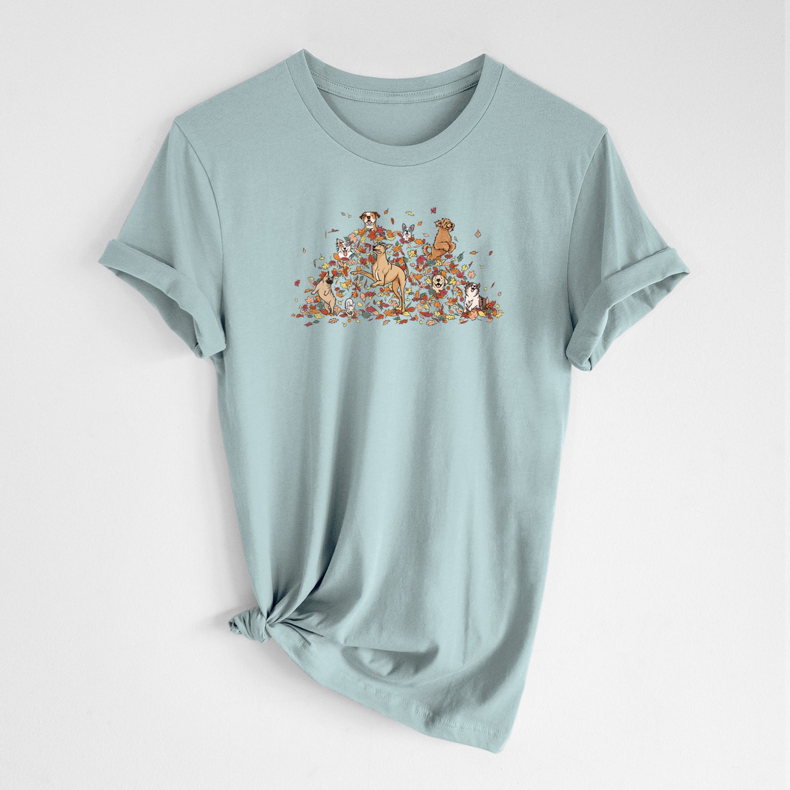 Fall Leaf Pile Pups - Unisex Crewneck