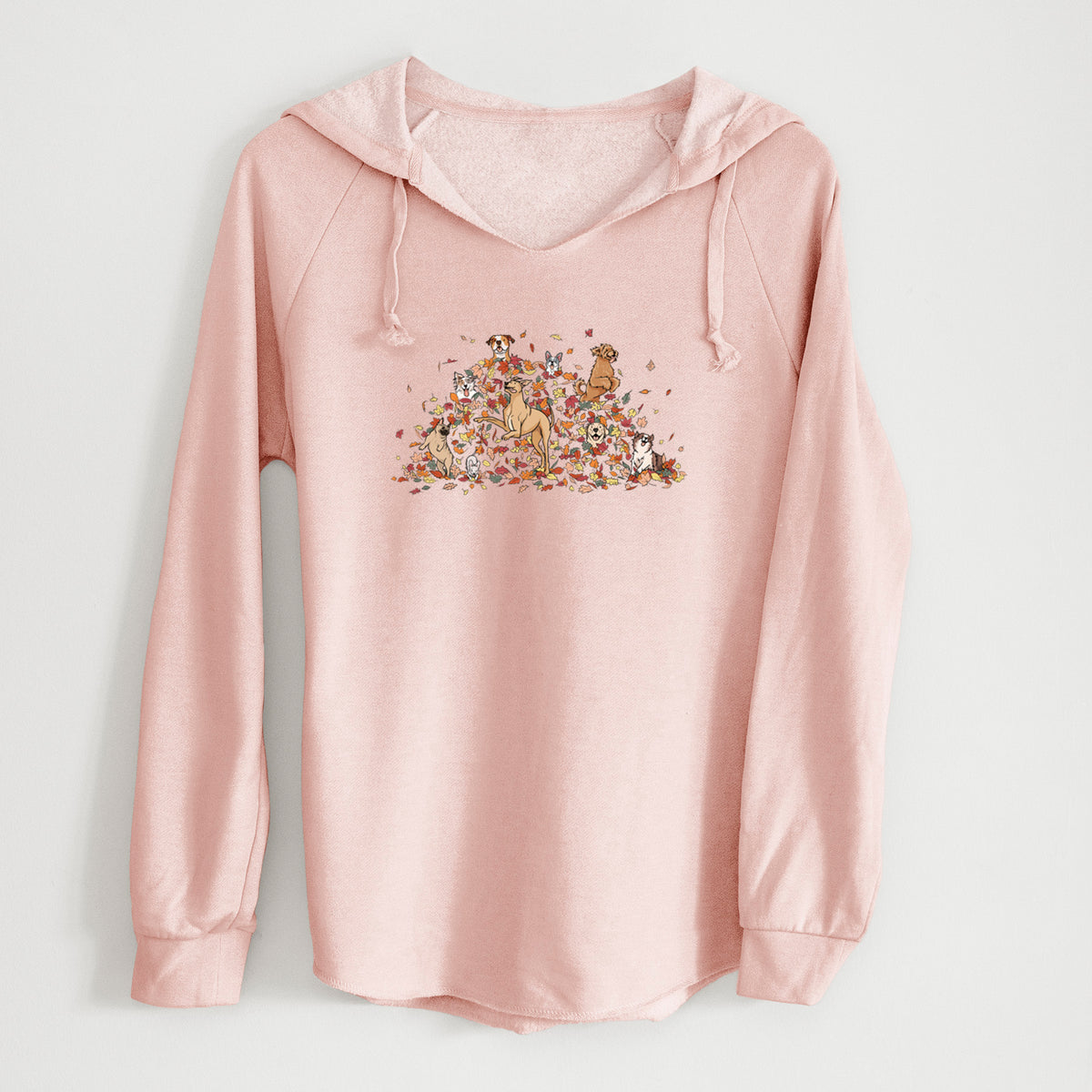 Fall Leaf Pile Pups - Cali Wave Hooded Sweatshirt