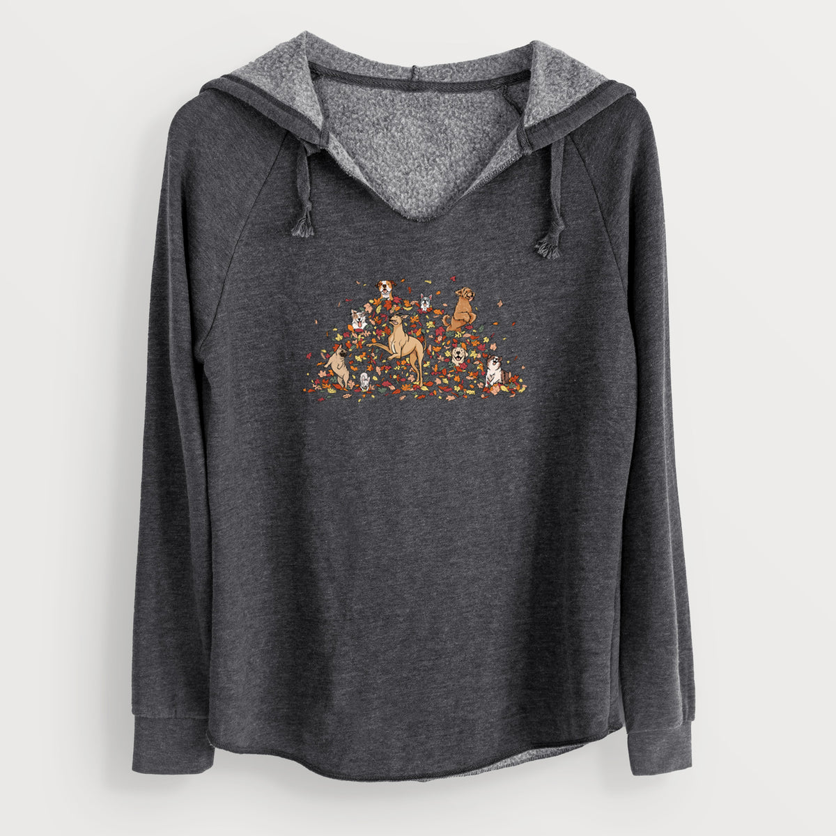 Fall Leaf Pile Pups - Cali Wave Hooded Sweatshirt