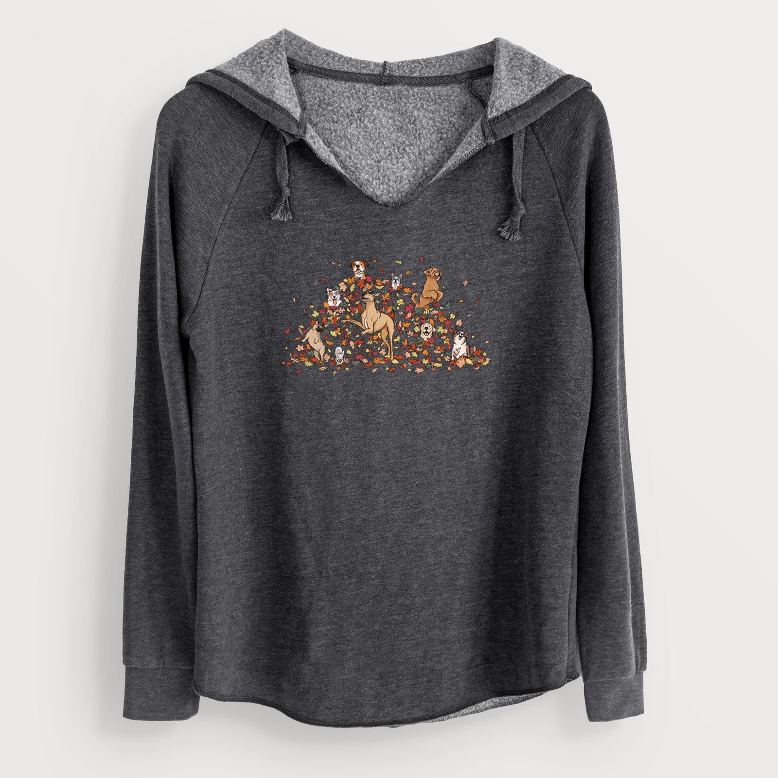 Fall Leaf Pile Pups - Cali Wave Hooded Sweatshirt