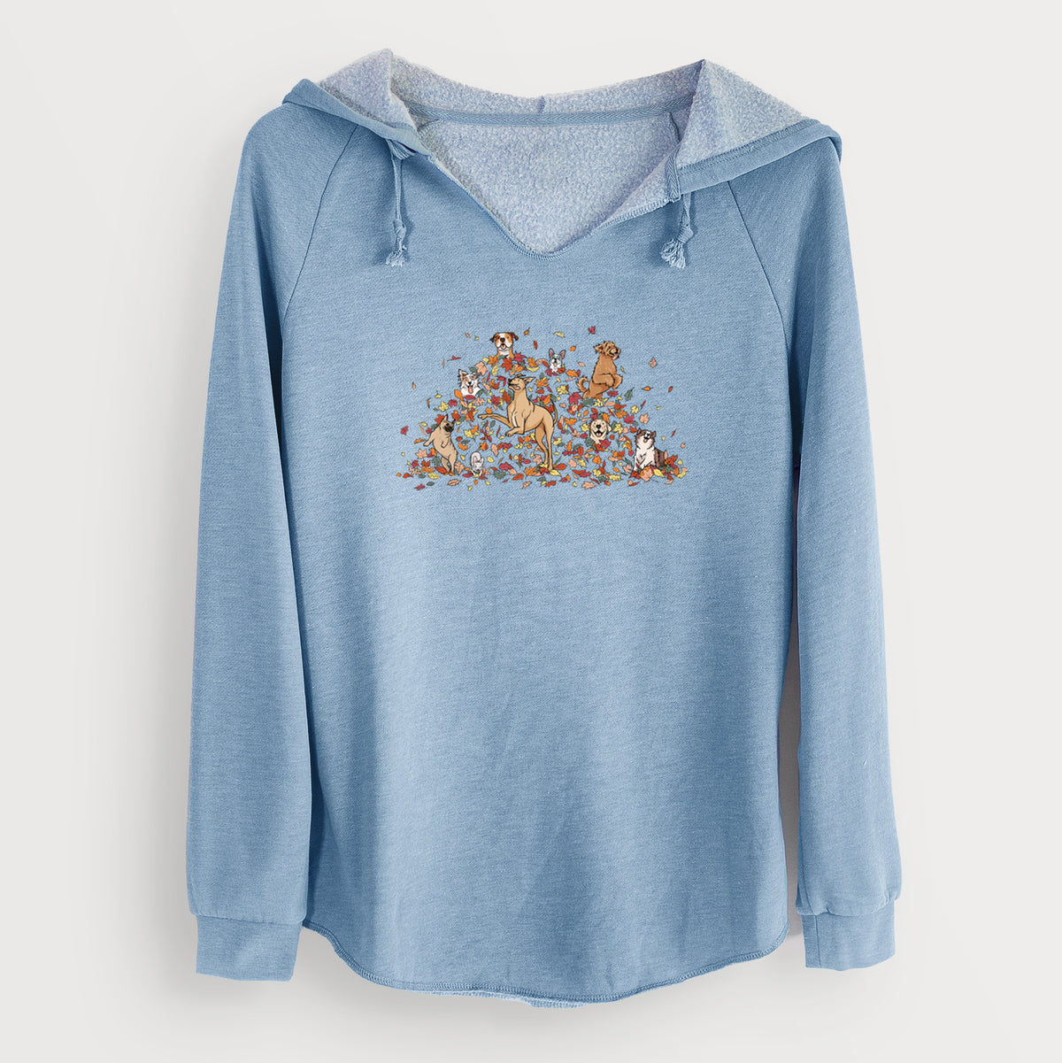 Fall Leaf Pile Pups - Cali Wave Hooded Sweatshirt