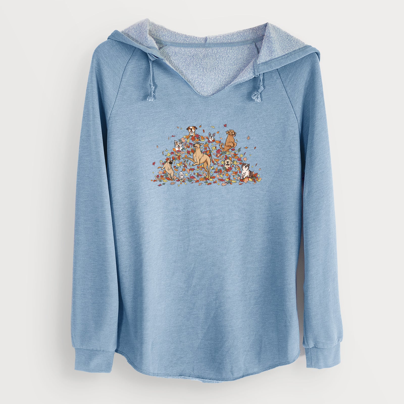 Fall Leaf Pile Pups - Cali Wave Hooded Sweatshirt