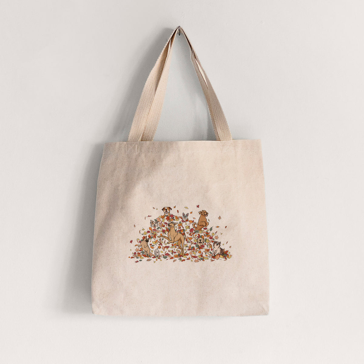 Fall Leaf Pile Pups - Tote Bag