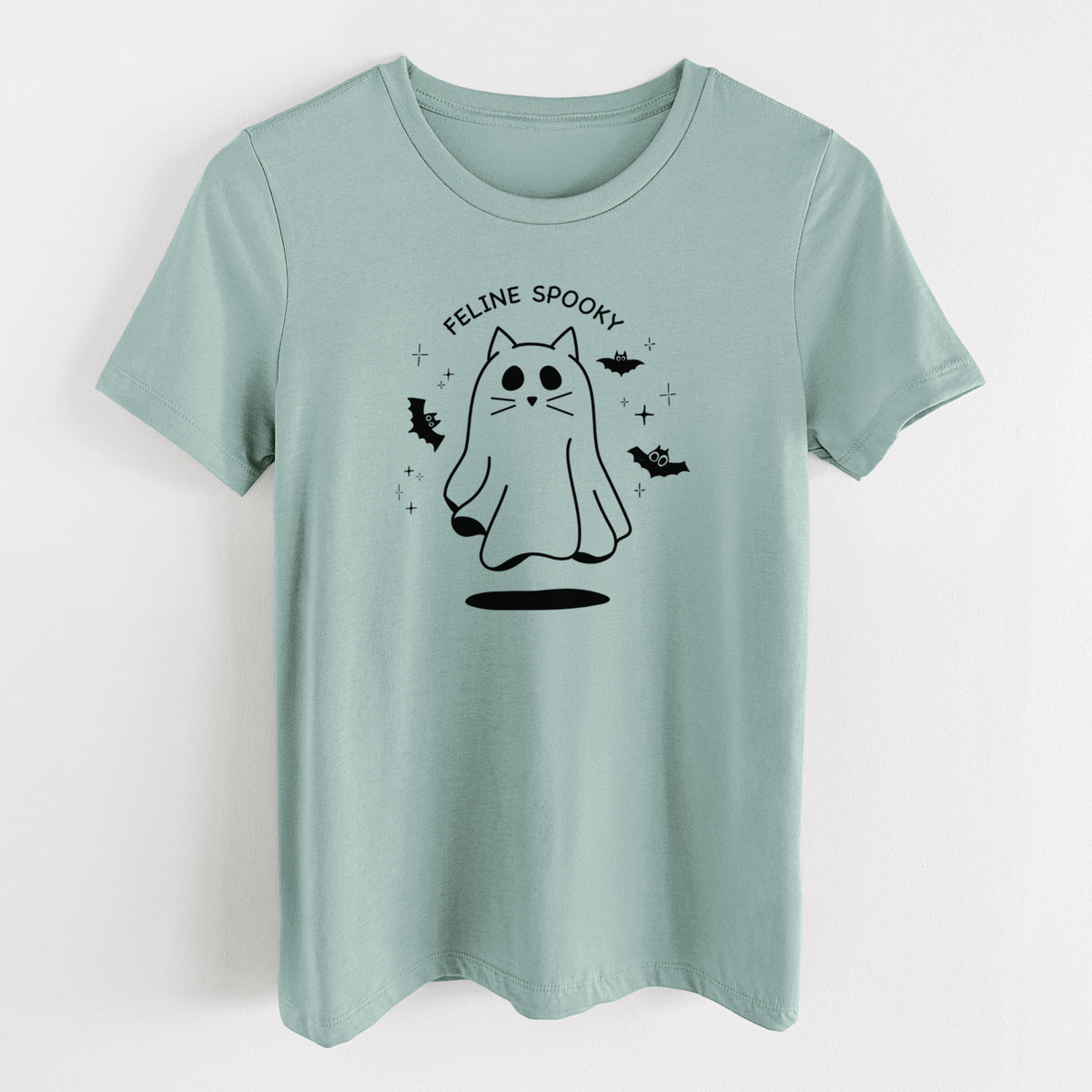 Feline Spooky - Women's Lightweight Relaxed Fit 100% Cotton Crewneck