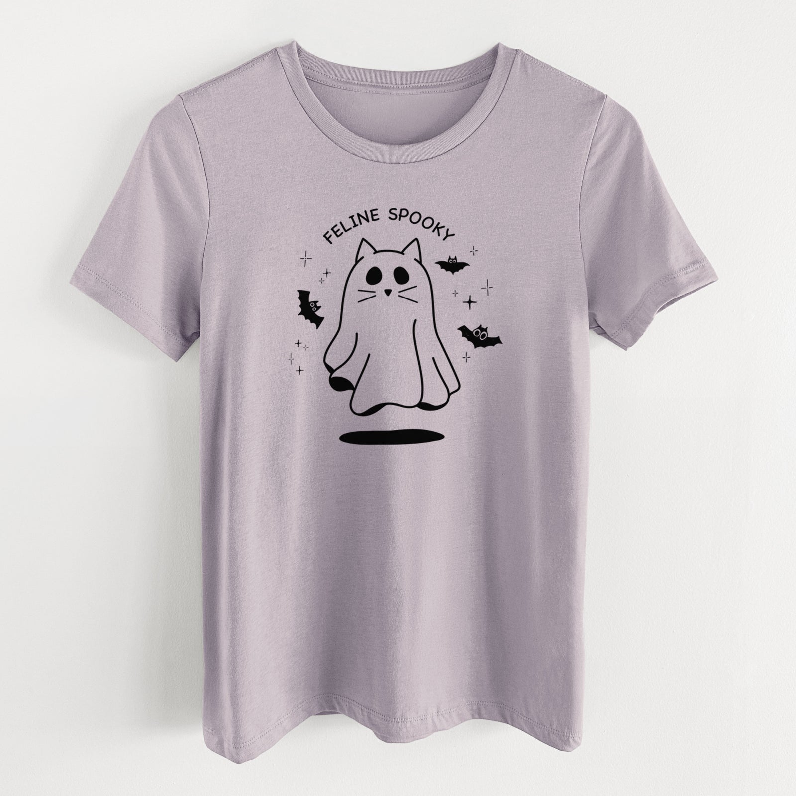 Feline Spooky - Women's Lightweight Relaxed Fit 100% Cotton Crewneck