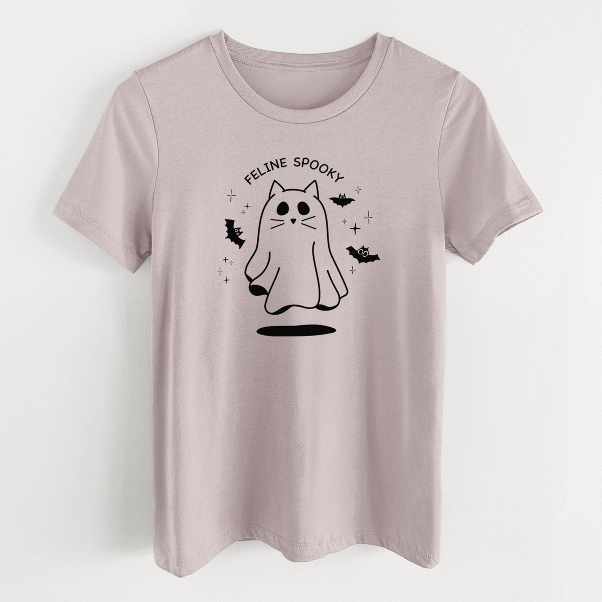 Feline Spooky - Women's Lightweight Relaxed Fit 100% Cotton Crewneck