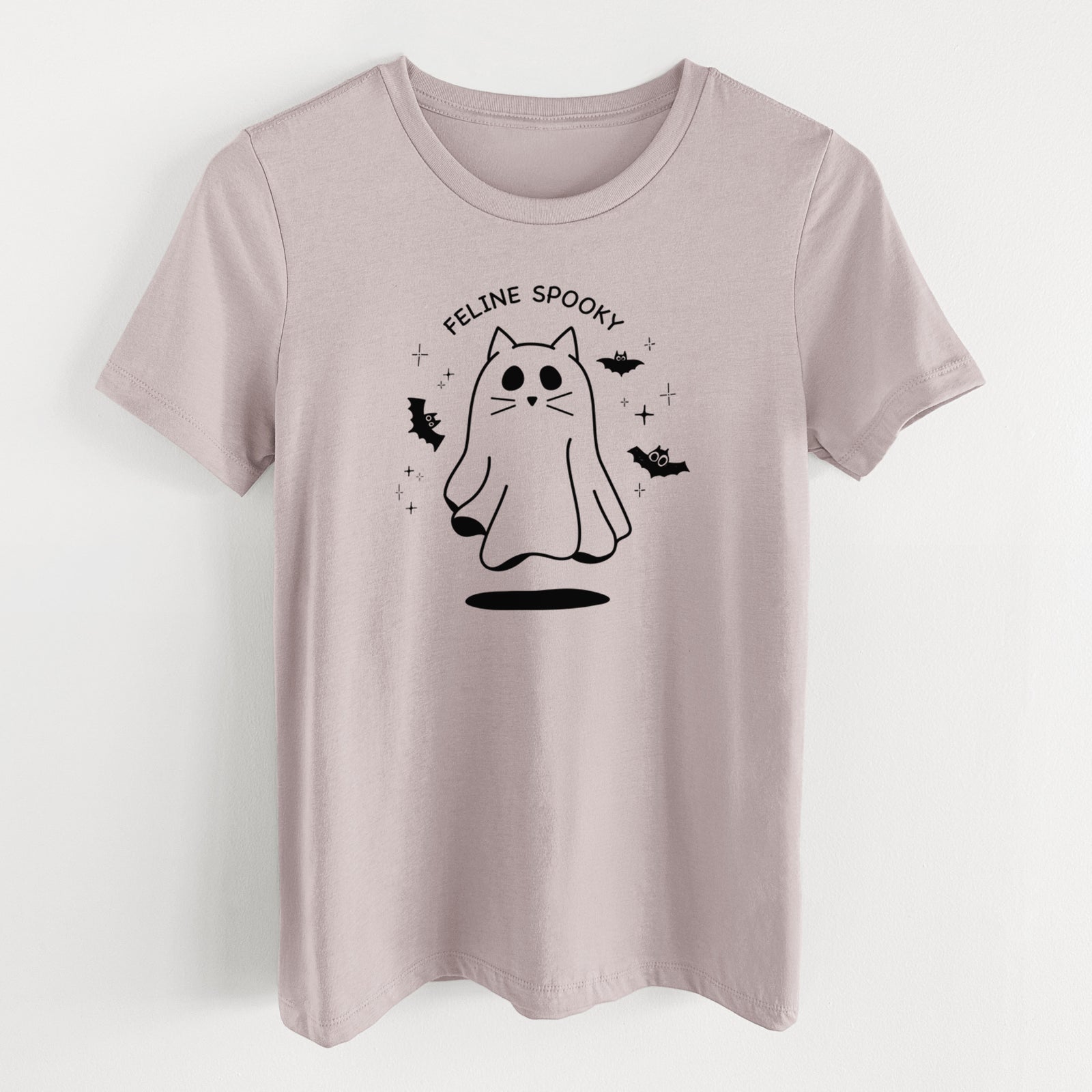 Feline Spooky - Women's Lightweight Relaxed Fit 100% Cotton Crewneck