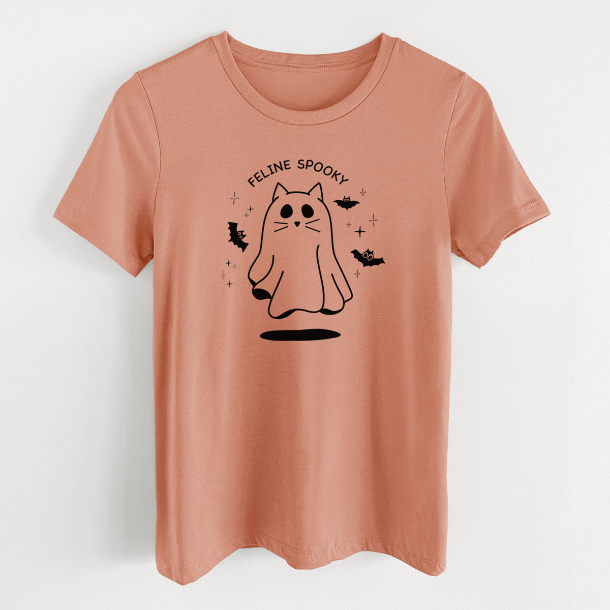 Feline Spooky - Women's Lightweight Relaxed Fit 100% Cotton Crewneck