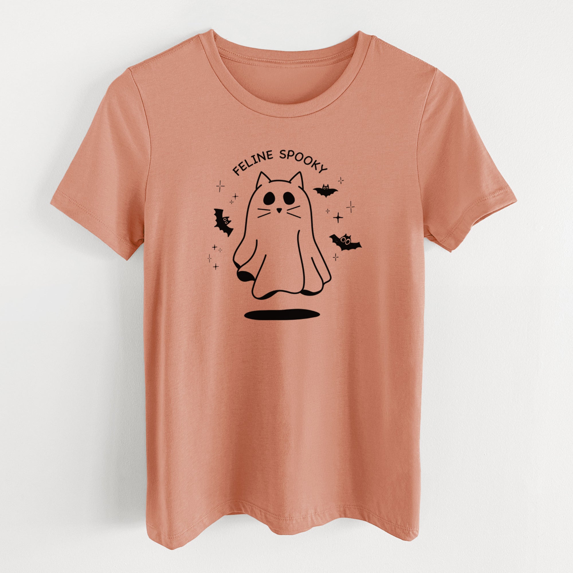 Feline Spooky - Women's Lightweight Relaxed Fit 100% Cotton Crewneck