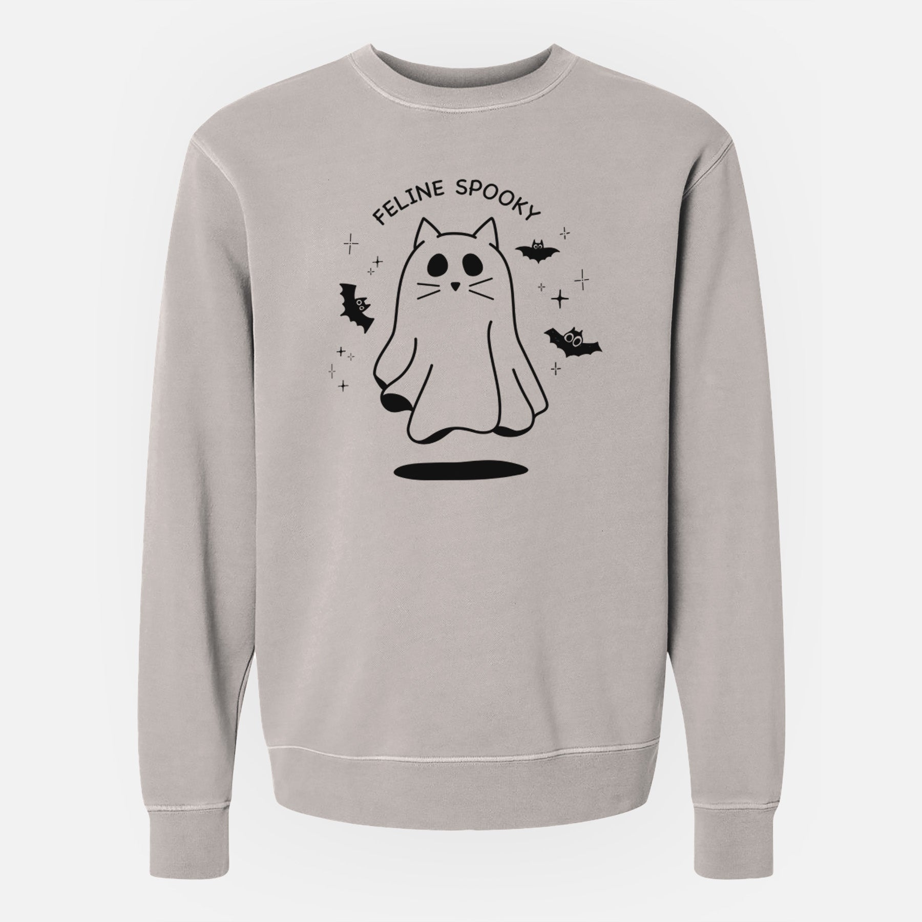 Feline Spooky - Unisex Pigment Dyed Crew Sweatshirt