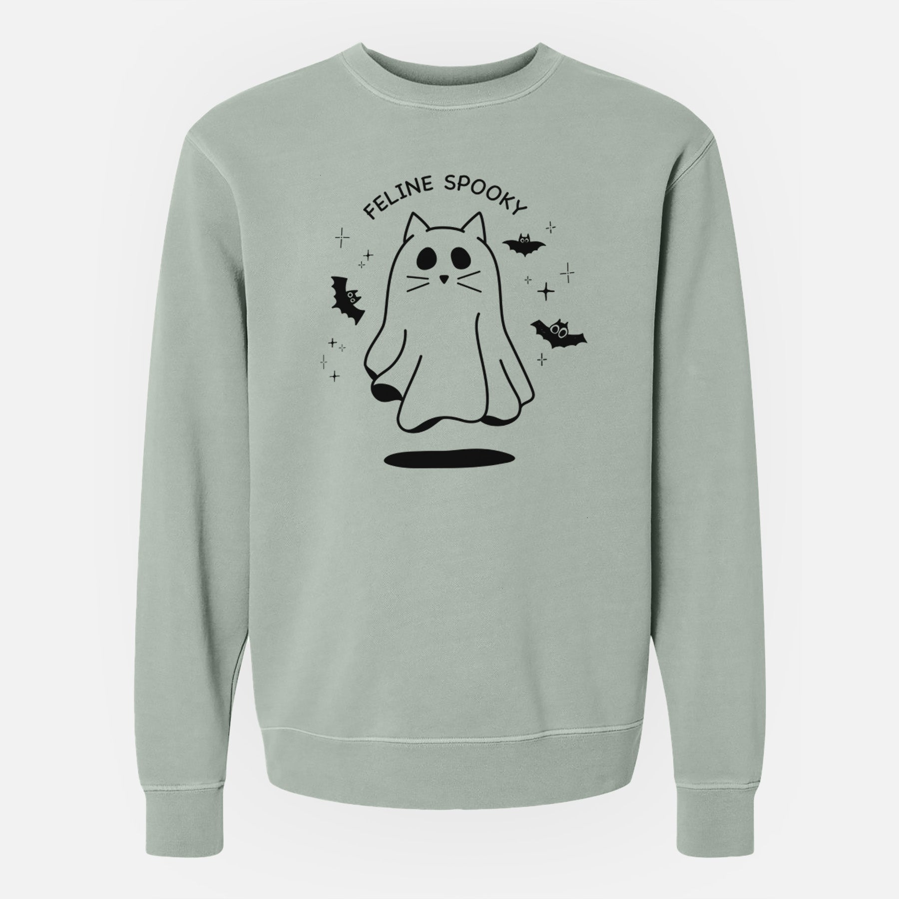 Feline Spooky - Unisex Pigment Dyed Crew Sweatshirt