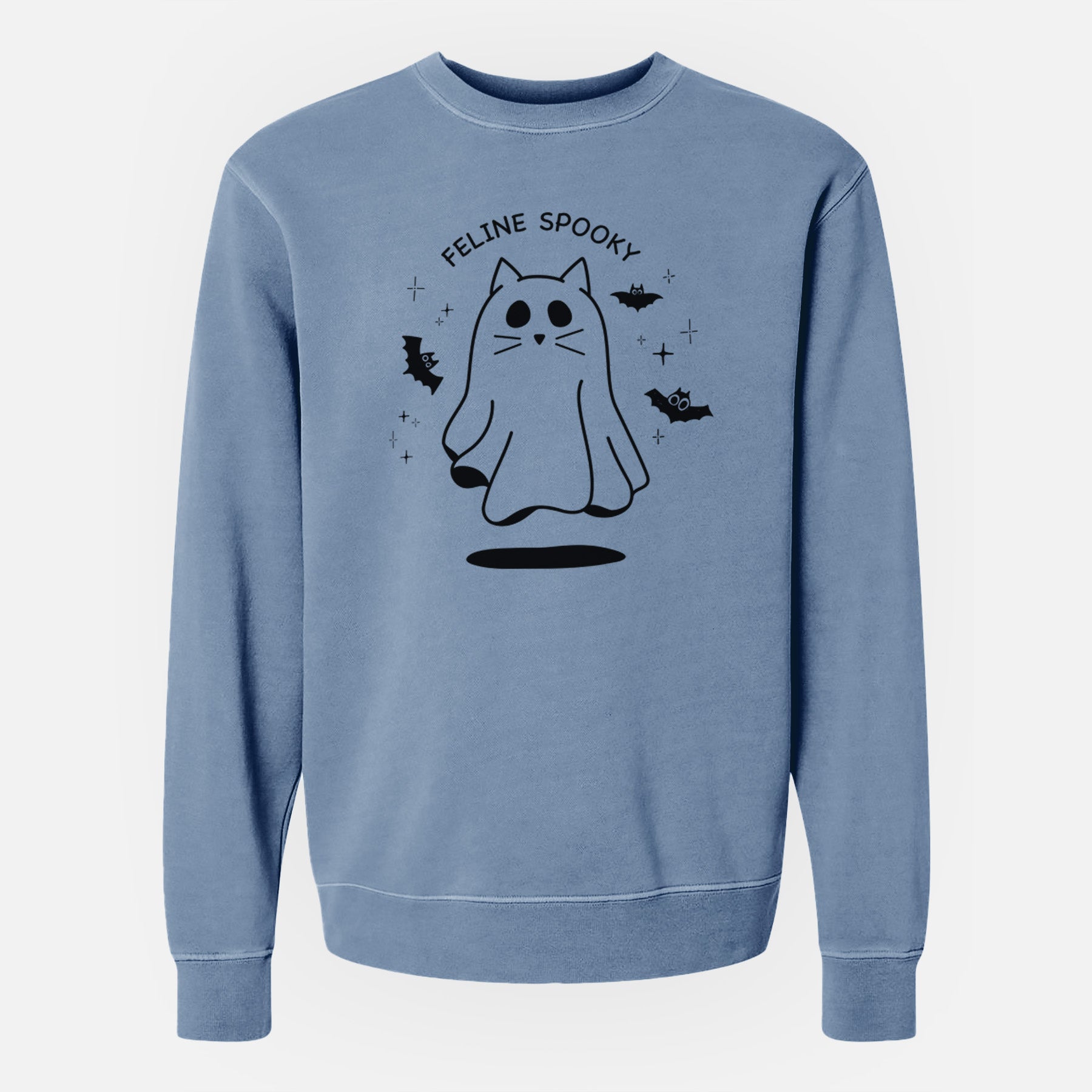 Feline Spooky - Unisex Pigment Dyed Crew Sweatshirt