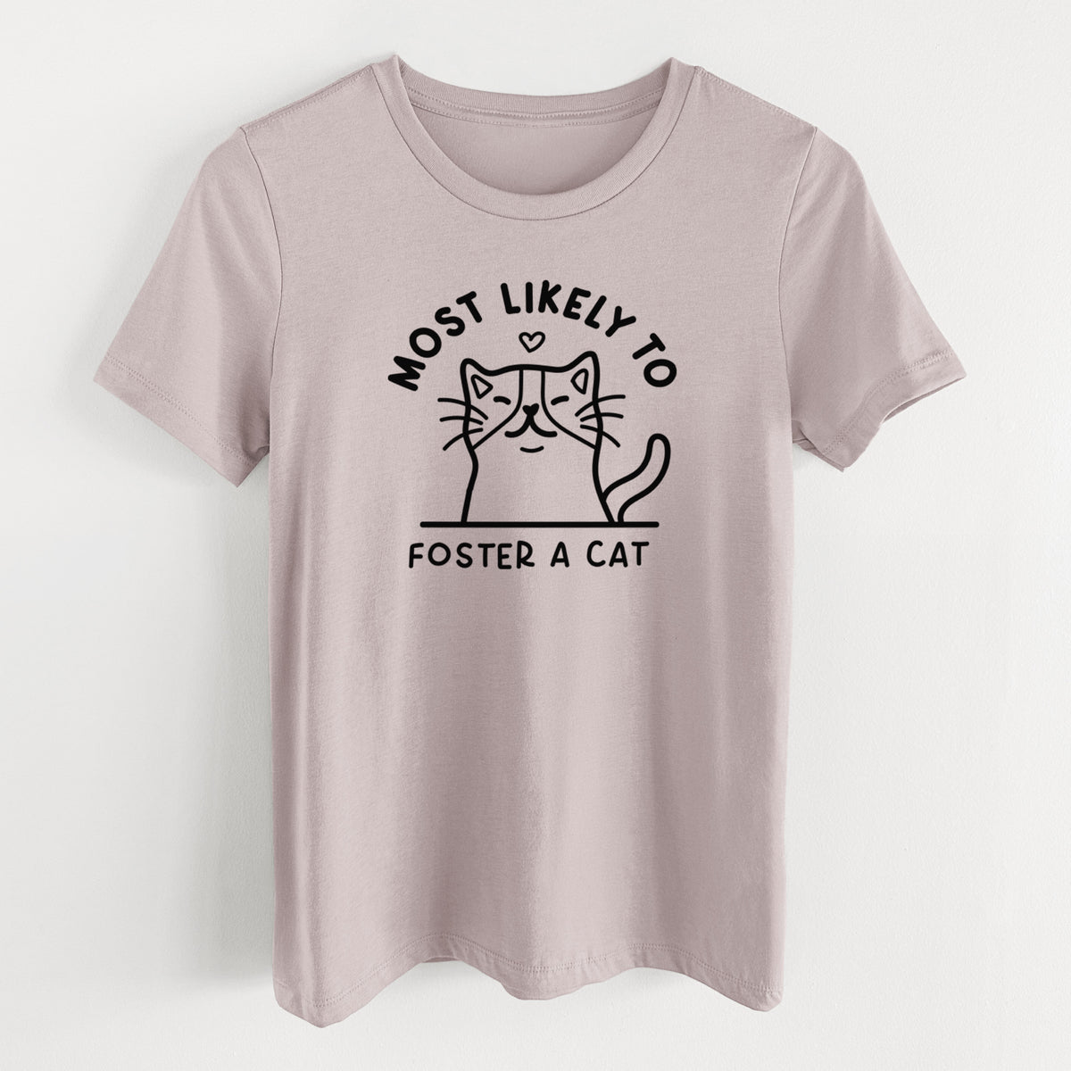 Most Likely to Foster a Cat - Women's Lightweight Relaxed Fit 100% Cotton Crewneck