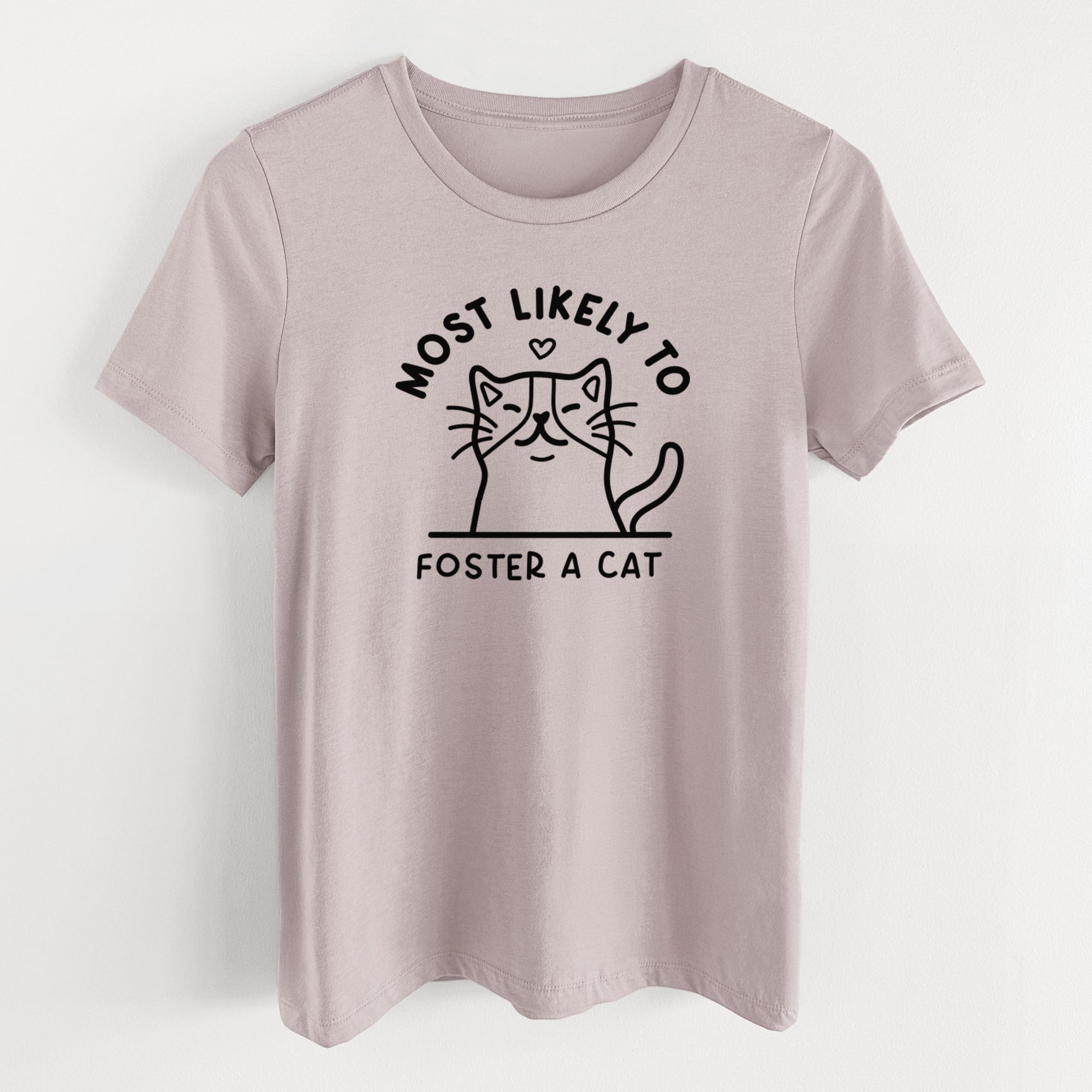 Most Likely to Foster a Cat - Women's Lightweight Relaxed Fit 100% Cotton Crewneck