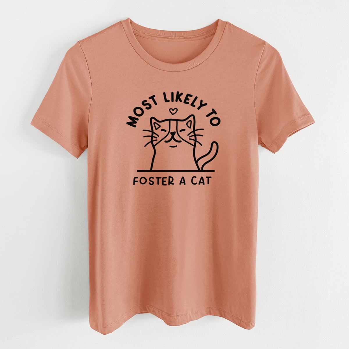 Most Likely to Foster a Cat - Women's Lightweight Relaxed Fit 100% Cotton Crewneck