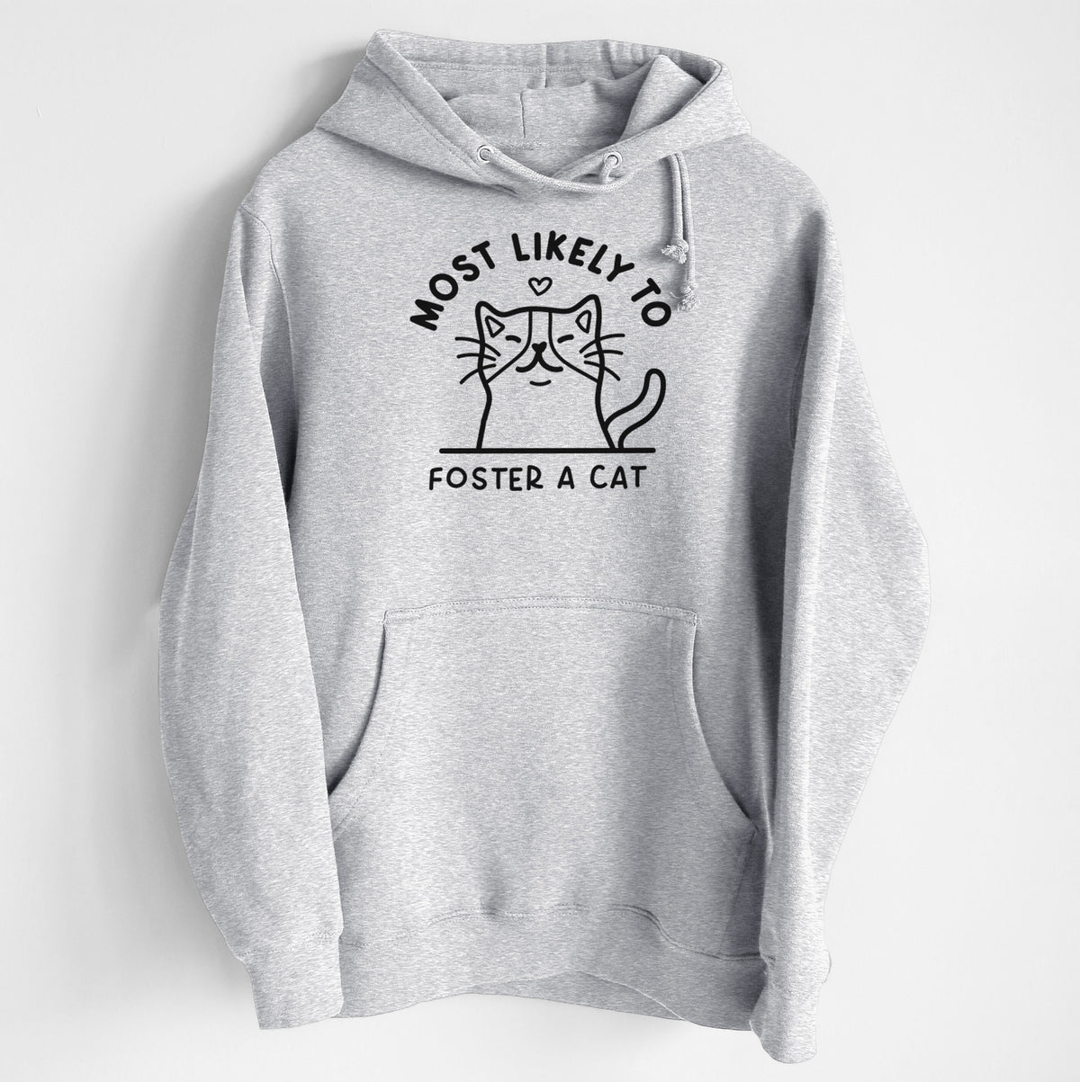 Most Likely to Foster a Cat - Heavyweight Fleece Hoodie