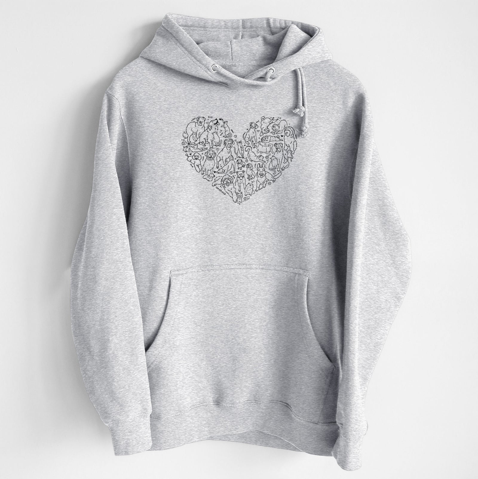 Heart Full of Dogs and Cats - Heavyweight Fleece Hoodie