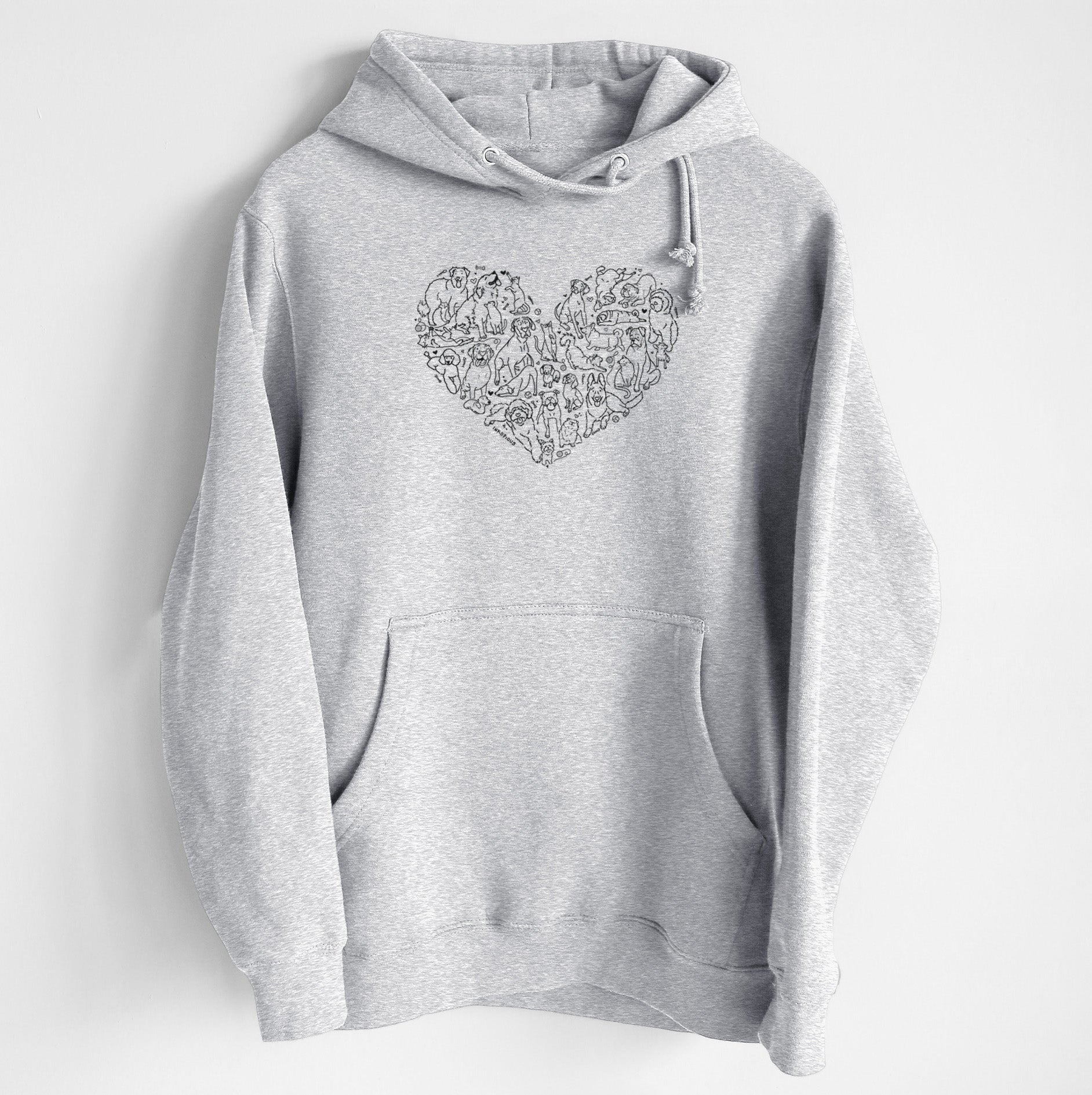 Heart Full of Dogs and Cats - Heavyweight Fleece Hoodie