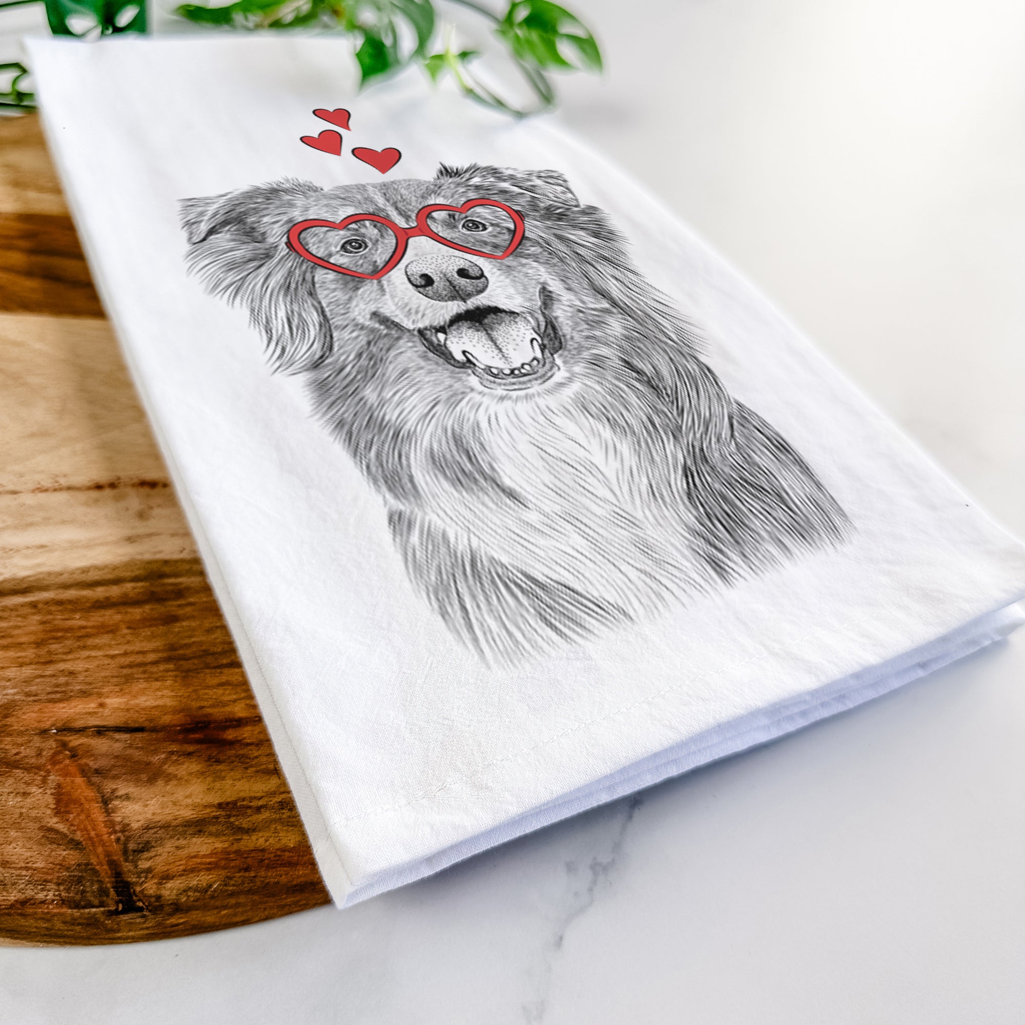 Aussie Parker the Australian Shepherd Tea Towel