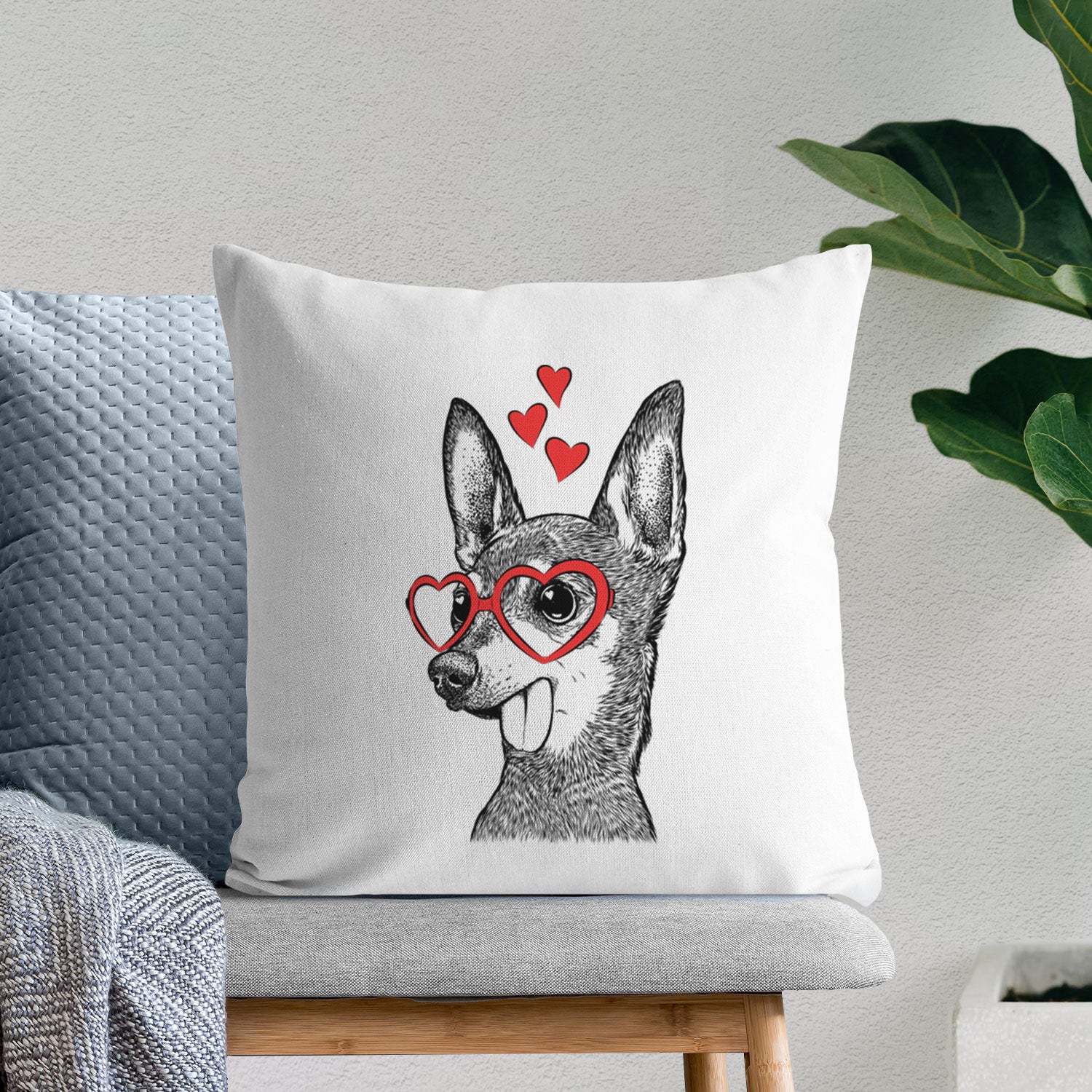 Aaron the Chihuahua - Throw Pillow Cover
