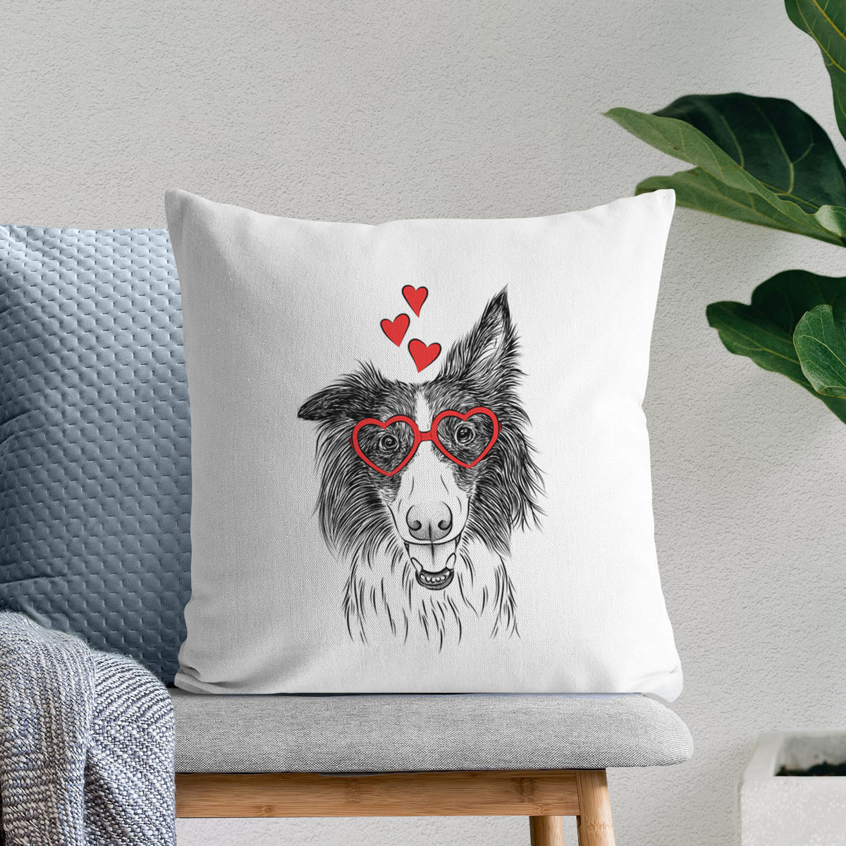 Archie the Silken Windhound - Throw Pillow Cover