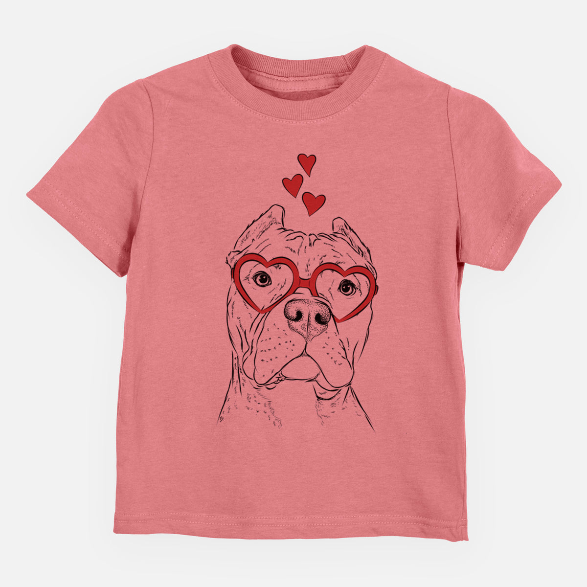 Valentine Bam Bam the Pitbull - Kids/Youth/Toddler Shirt