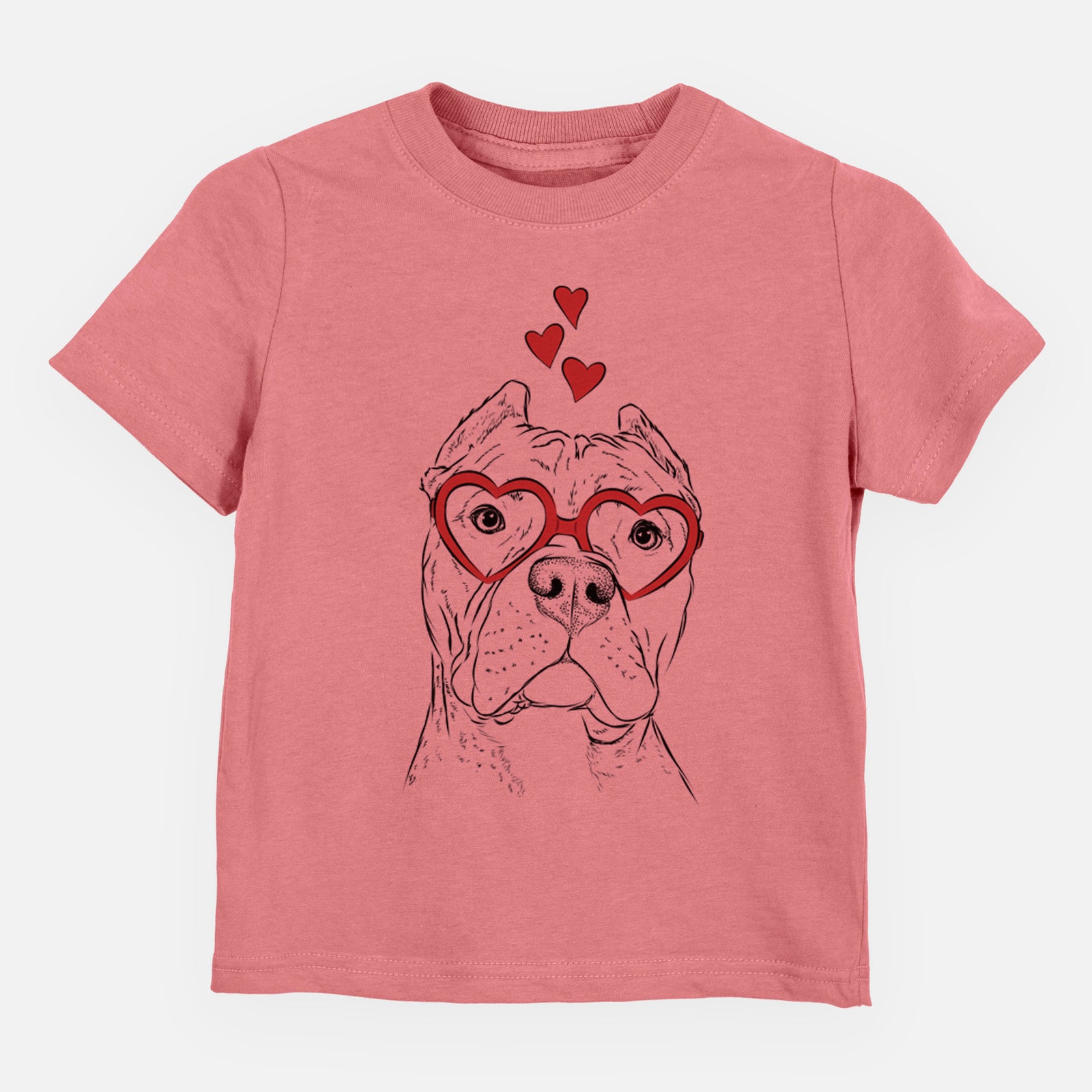 Valentine Bam Bam the Pitbull - Kids/Youth/Toddler Shirt