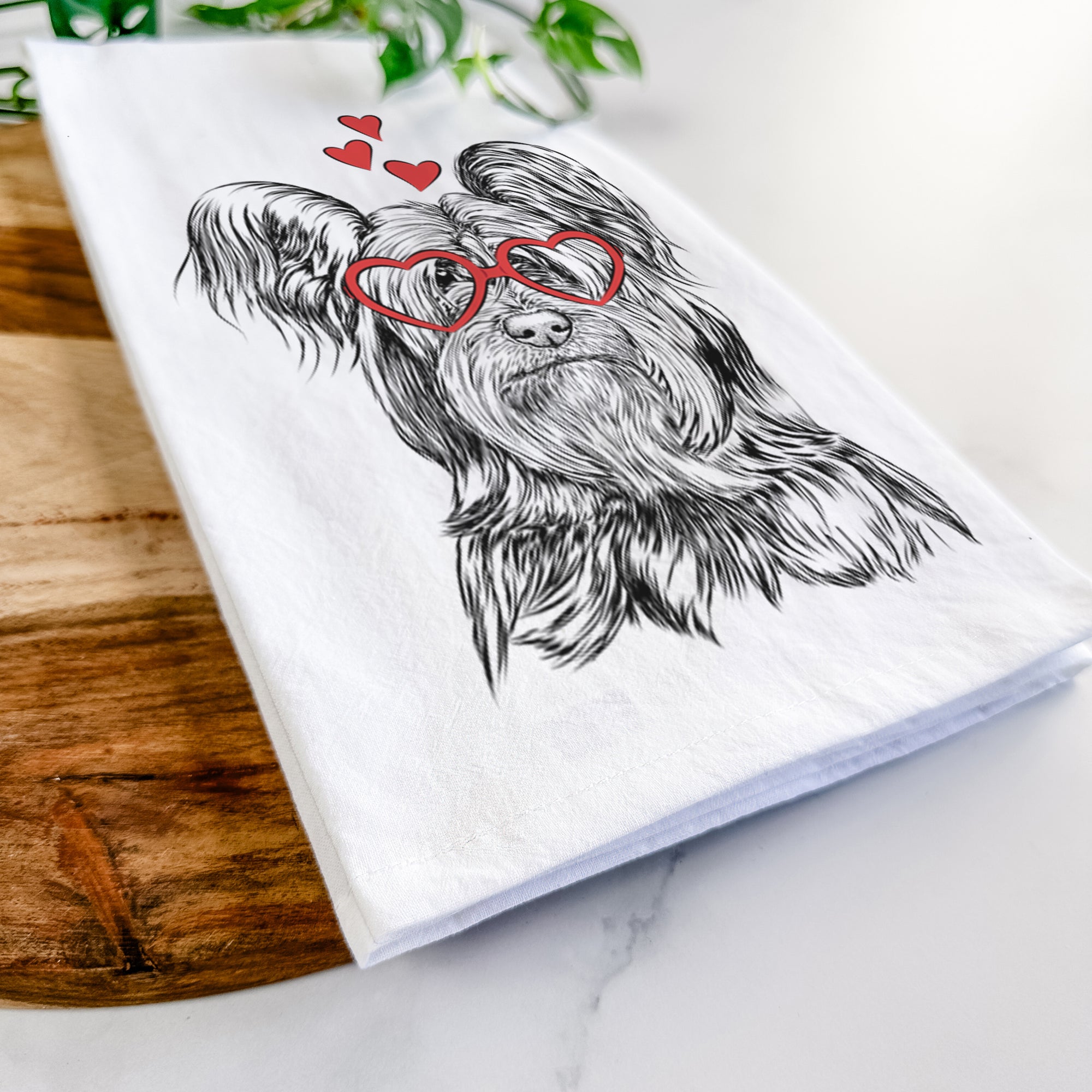 Bandit the Skye Terrier Tea Towel