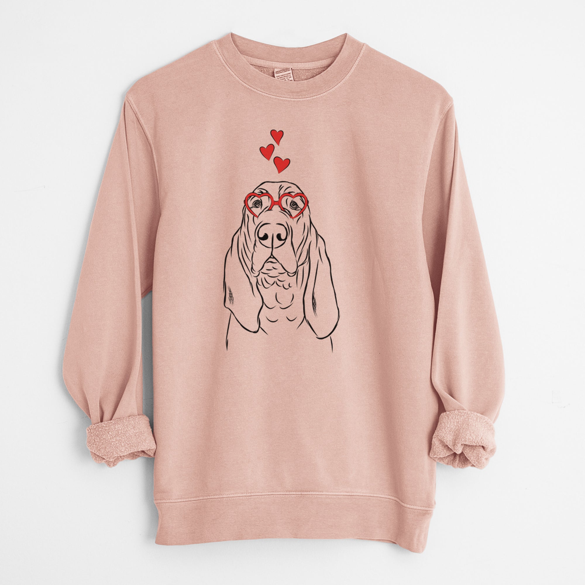 Valentine Baron the Bloodhound - Unisex Pigment Dyed Crew Sweatshirt