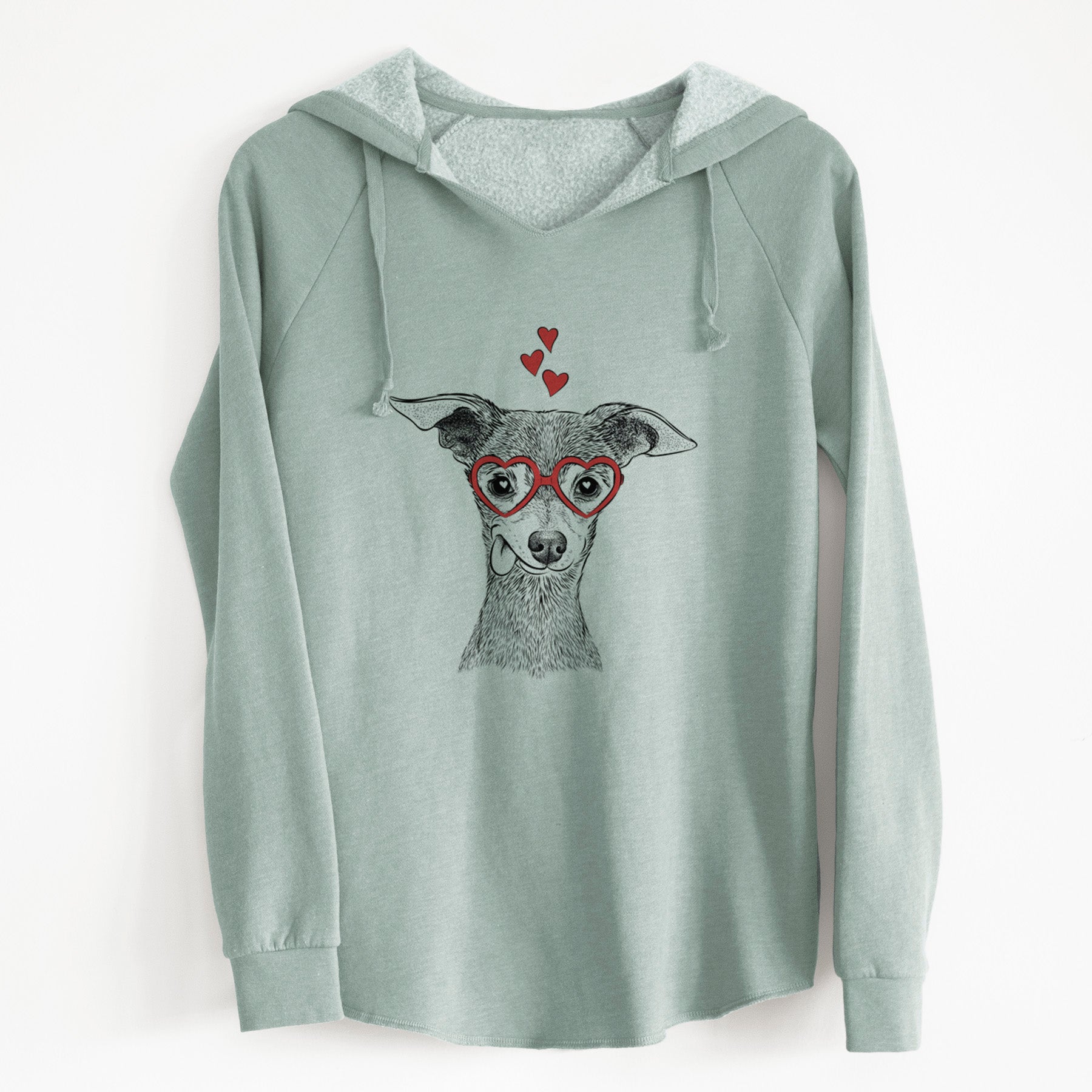Valentine Bebe the Chihuahua - Cali Wave Hooded Sweatshirt