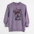 Valentine Bernadette the Mini Schnauzer - Unisex Pigment Dyed Crew Sweatshirt