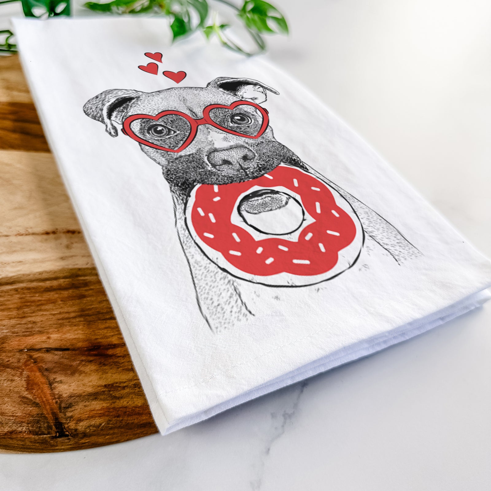 Bo the Boxer Tea Towel