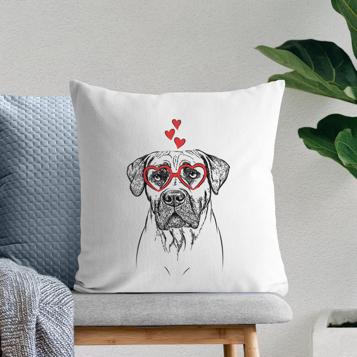 Boris the Boerboel - Throw Pillow Cover