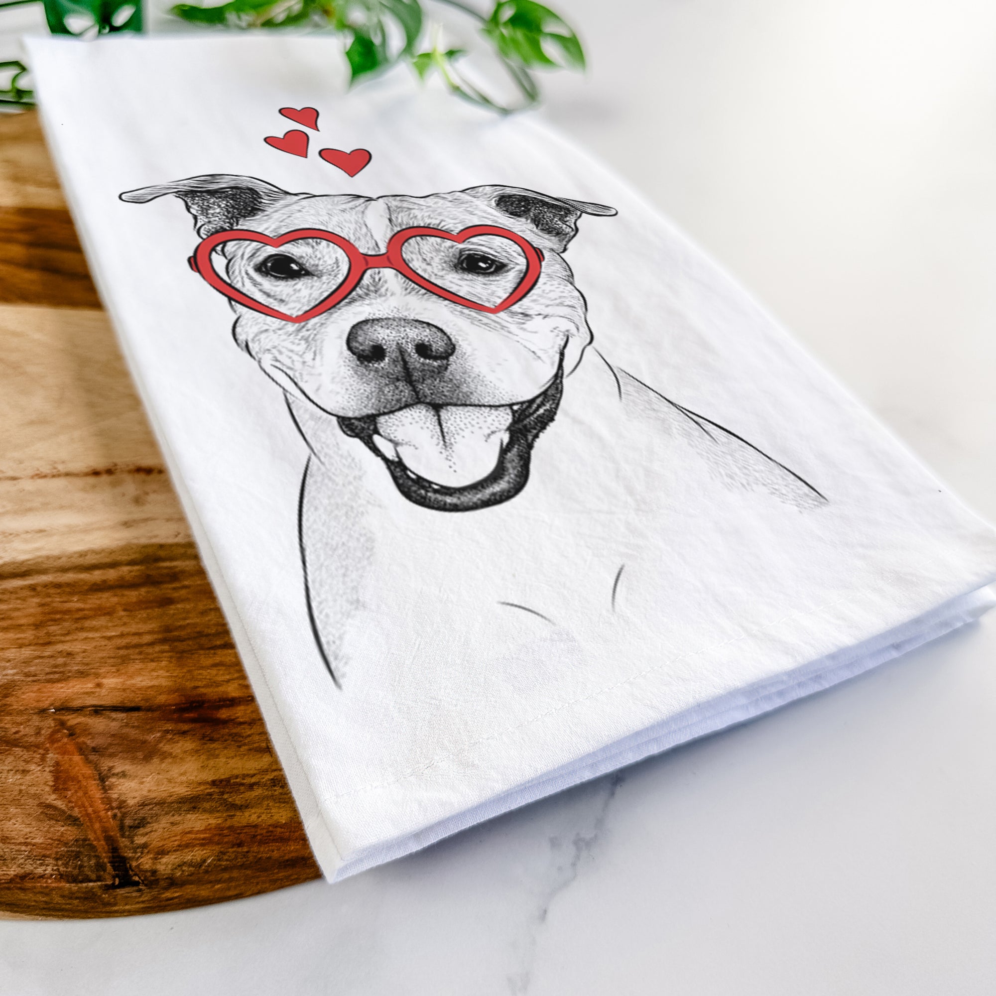 BrookLyn the Staffordshire Bull Terrier Tea Towel