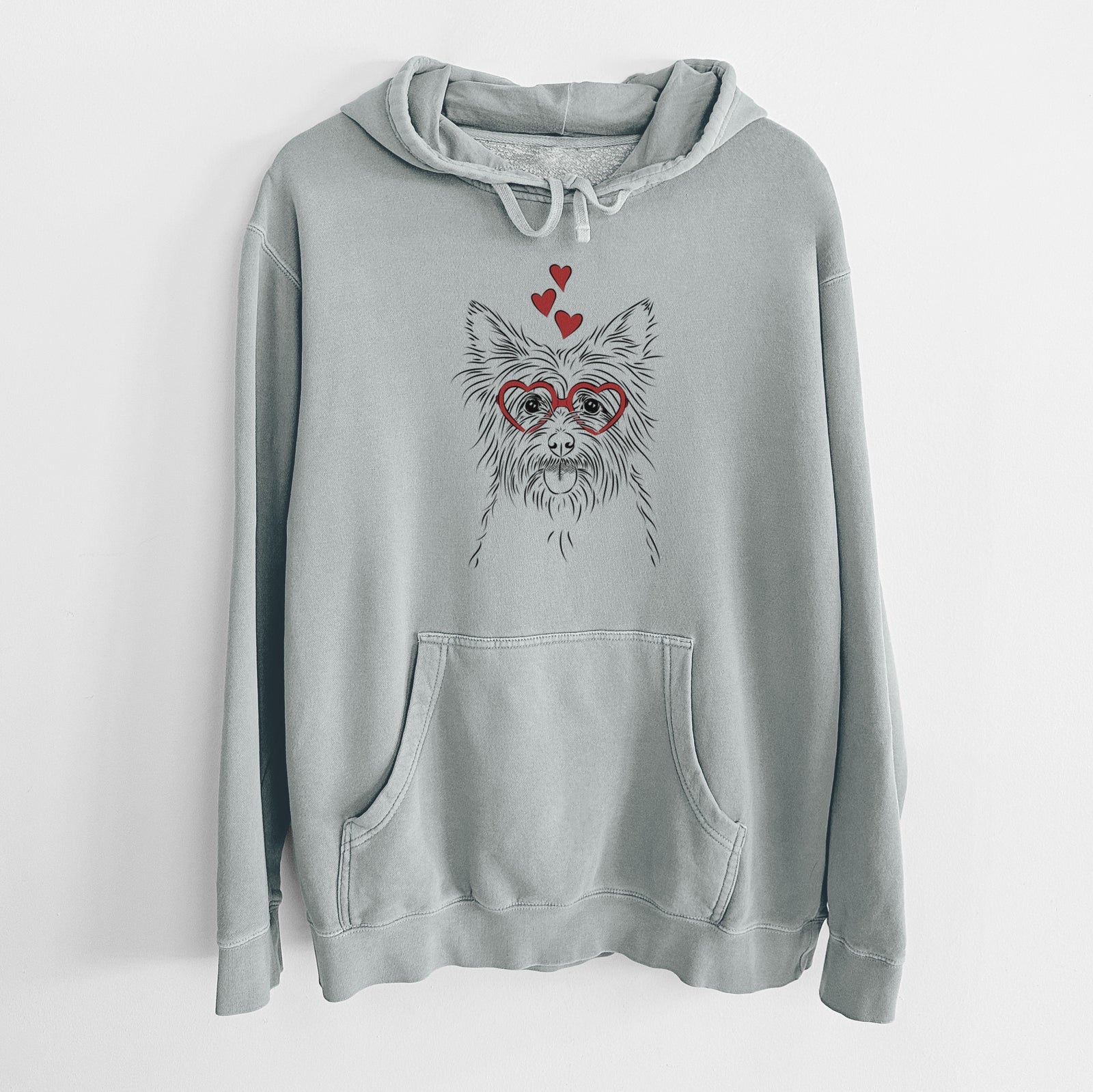 Valentine Calum the Cairn Terrier - Unisex Pigment Dyed Hoodie