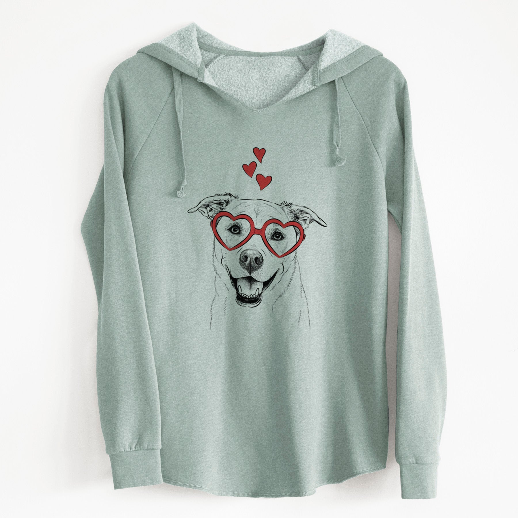 Valentine Carl the Mixed Breed - Cali Wave Hooded Sweatshirt