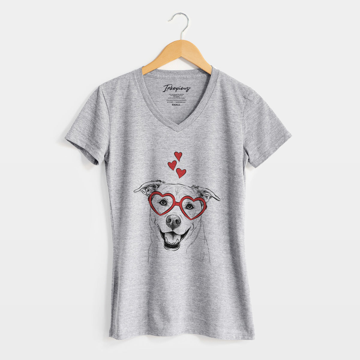 Valentine Carl the Mixed Breed - Women's Perfect V-neck Shirt