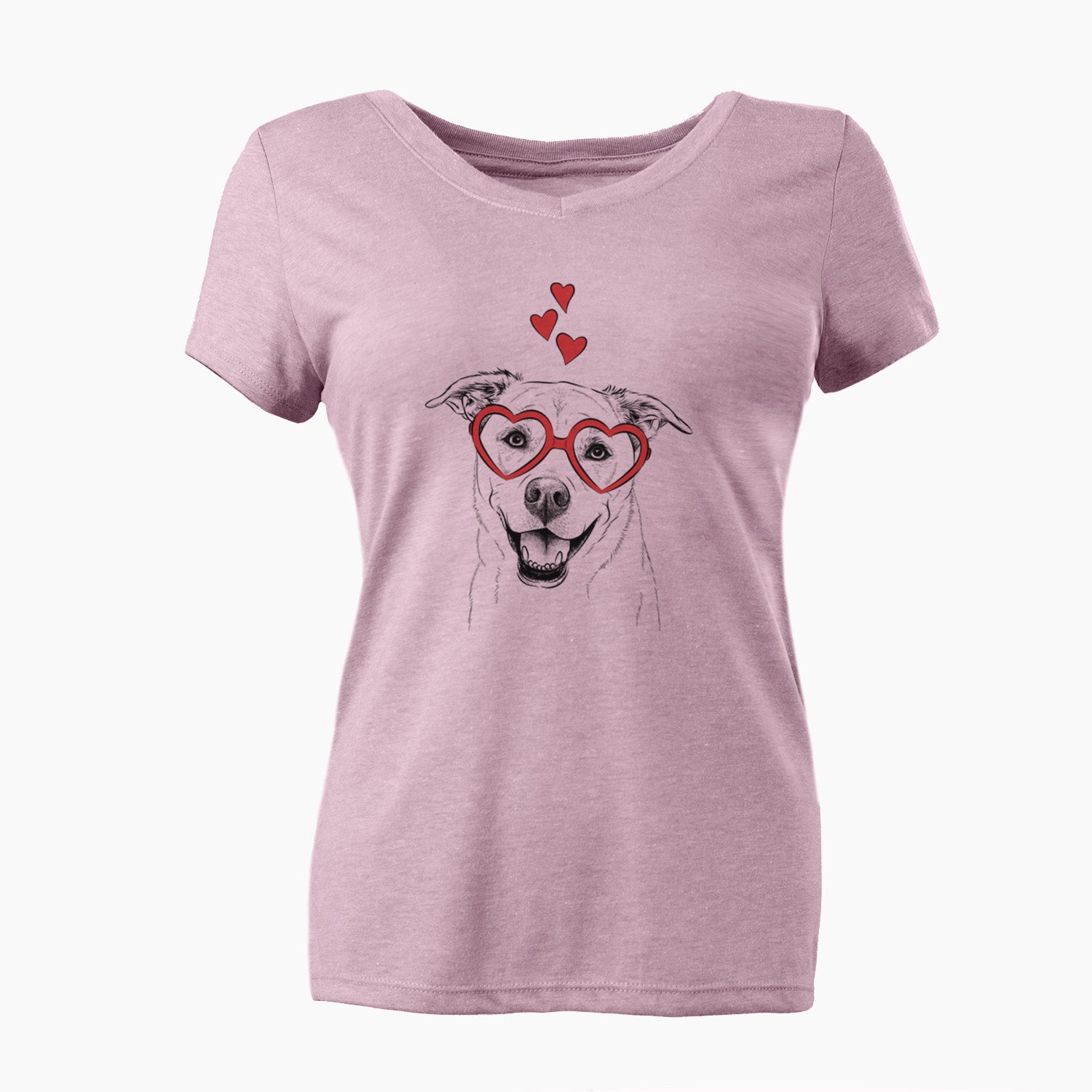 Valentine Carl the Mixed Breed - Women's Perfect V-neck Shirt