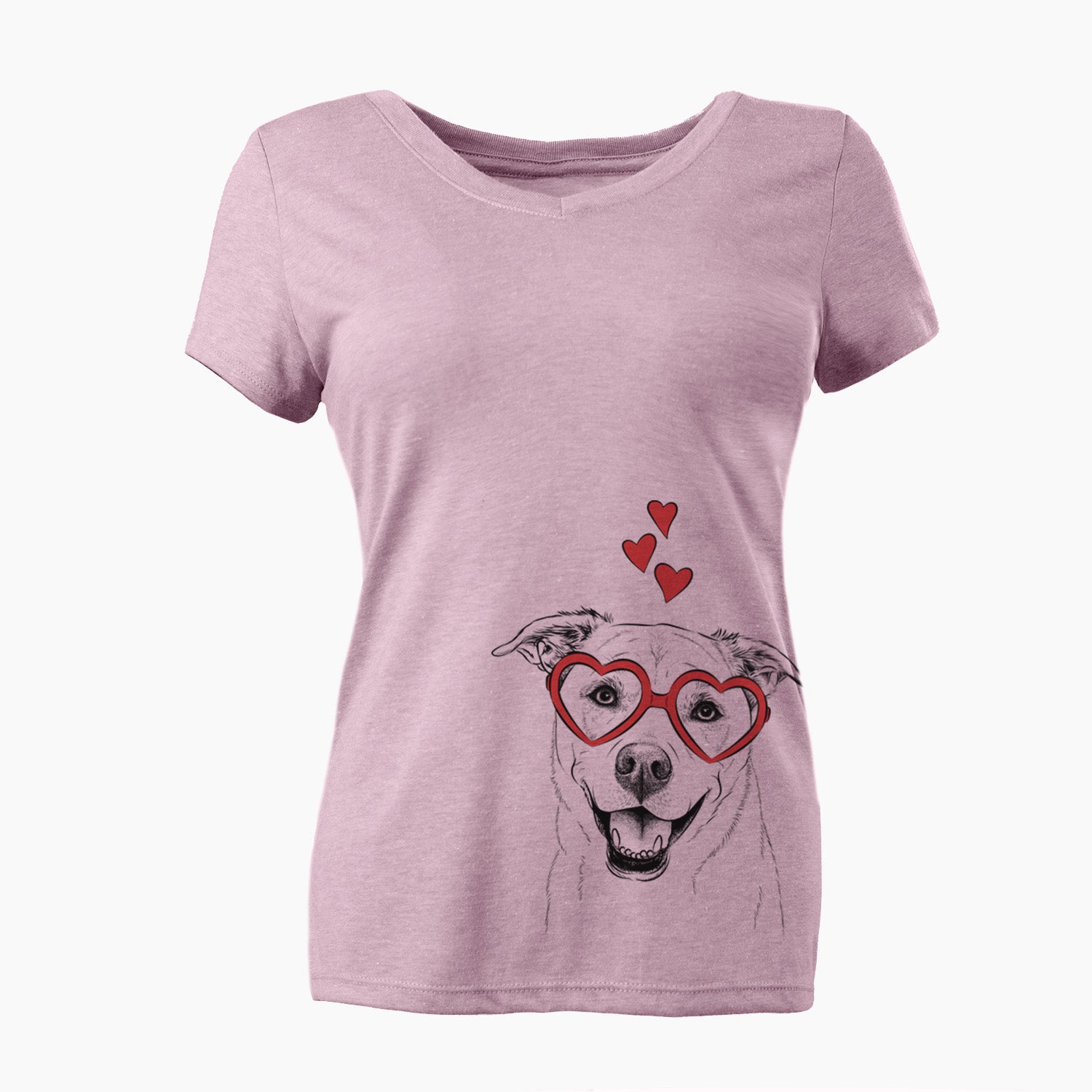 Valentine Carl the Mixed Breed - Women's Perfect V-neck Shirt