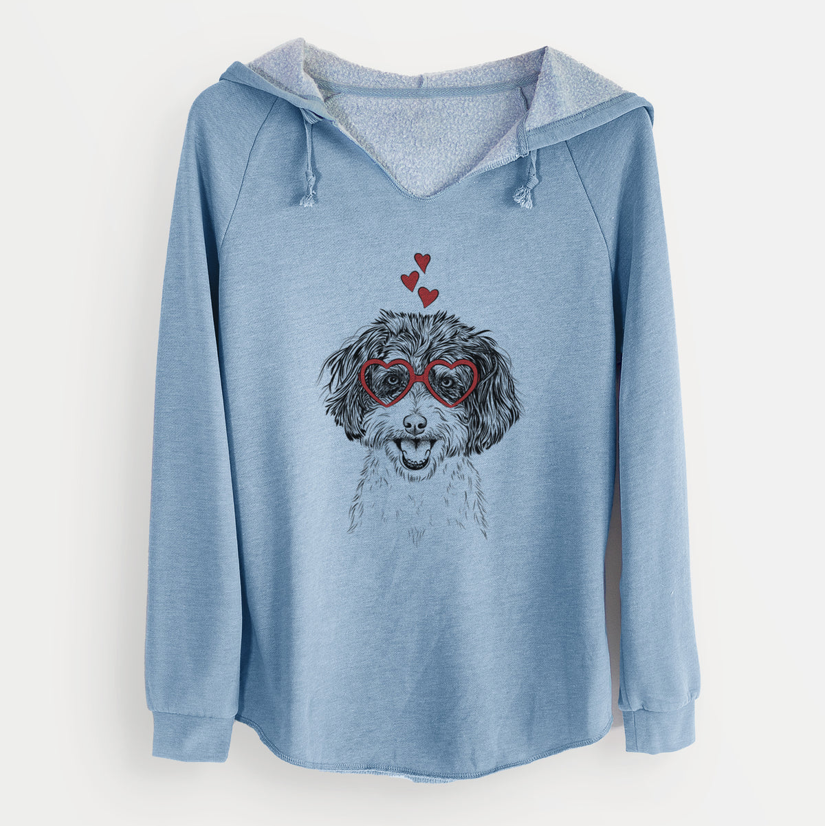 Valentine Carlos the Cavapoo - Cali Wave Hooded Sweatshirt
