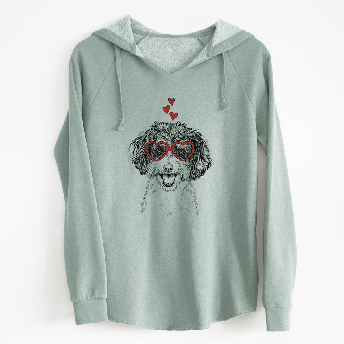 Valentine Carlos the Cavapoo - Cali Wave Hooded Sweatshirt