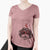 Valentine Carlos the Cavapoo - Women's Perfect V-neck Shirt