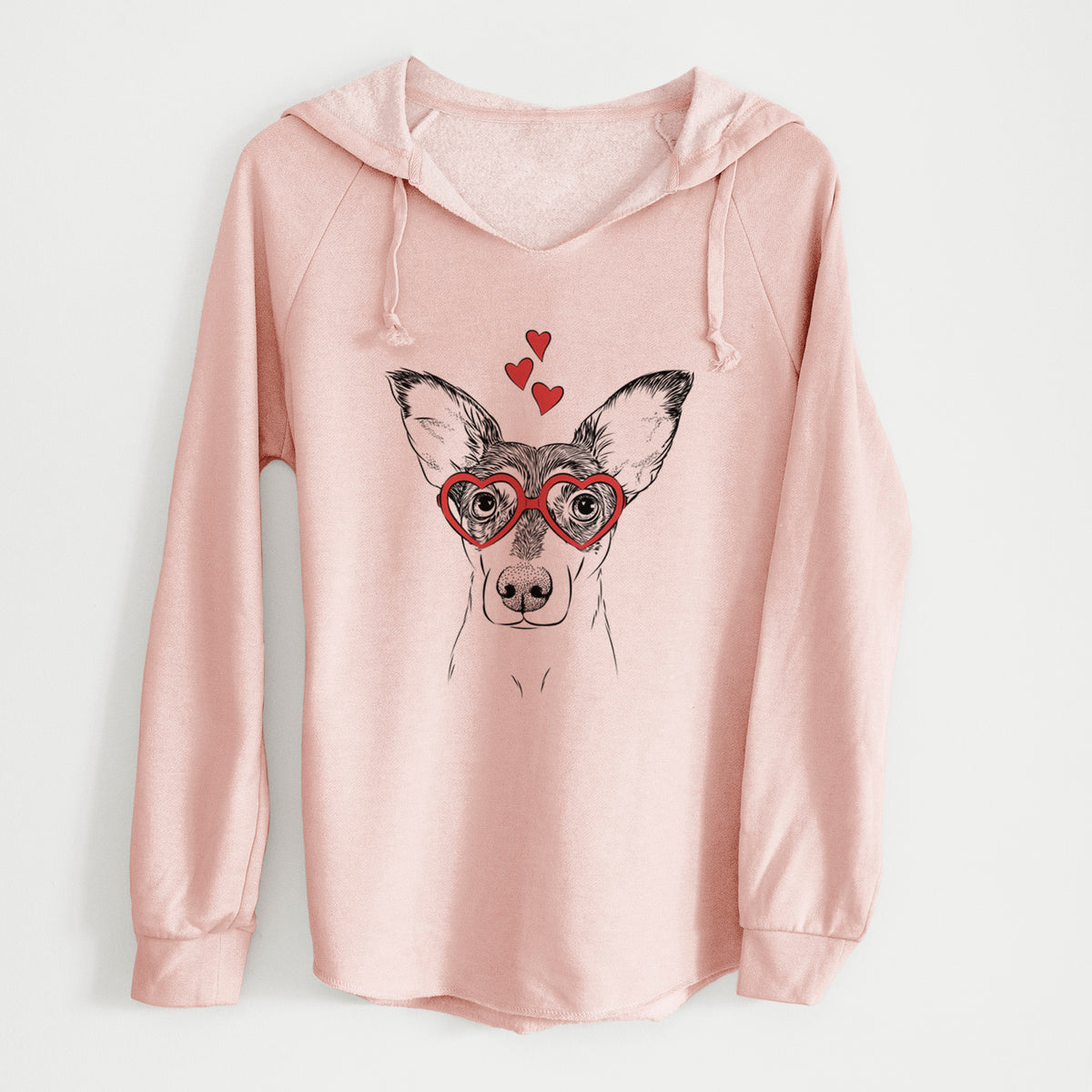 Valentine Chloe the Doxie Mix - Cali Wave Hooded Sweatshirt