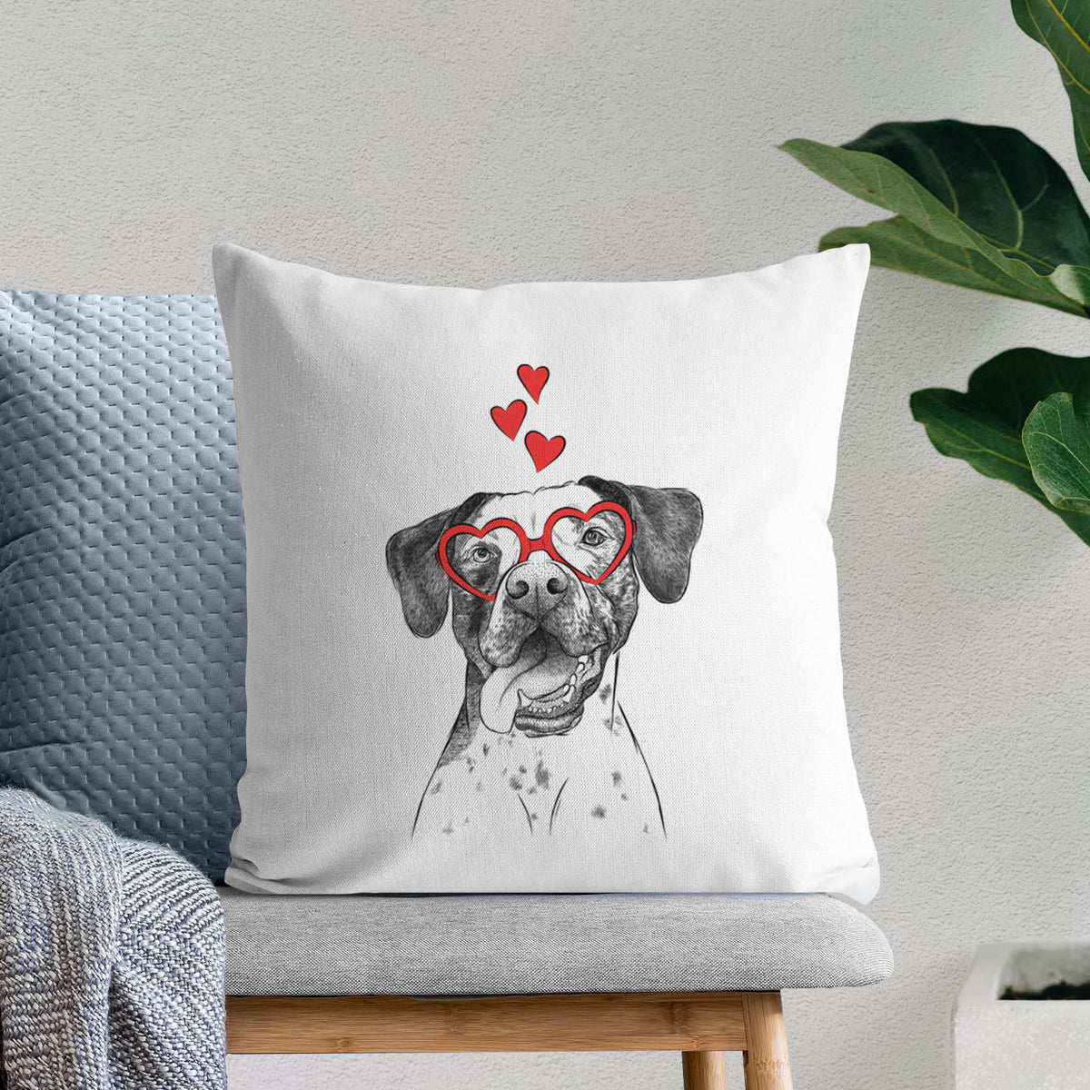 Cola the Catahoula - Throw Pillow Cover