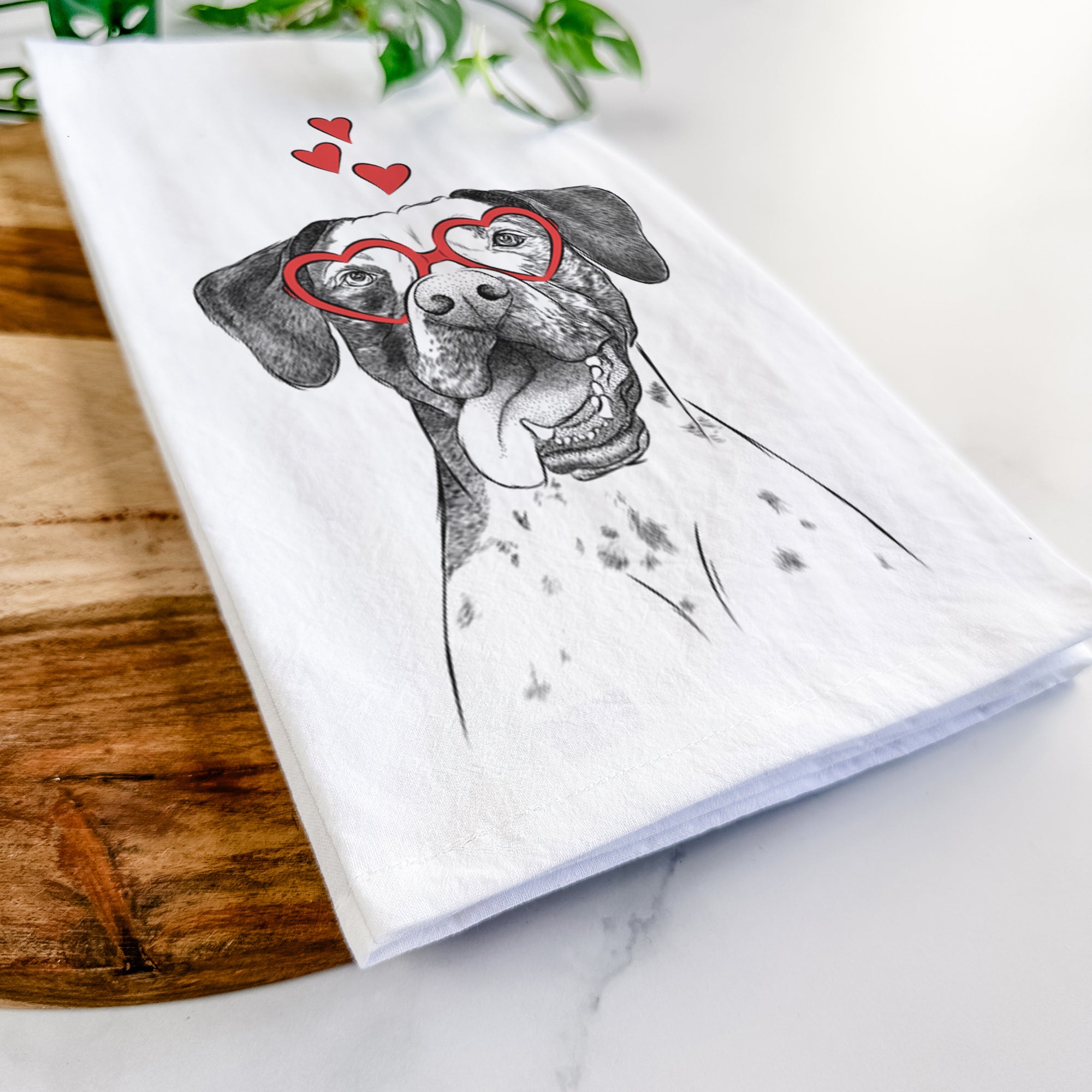 Cola the Catahoula Tea Towel