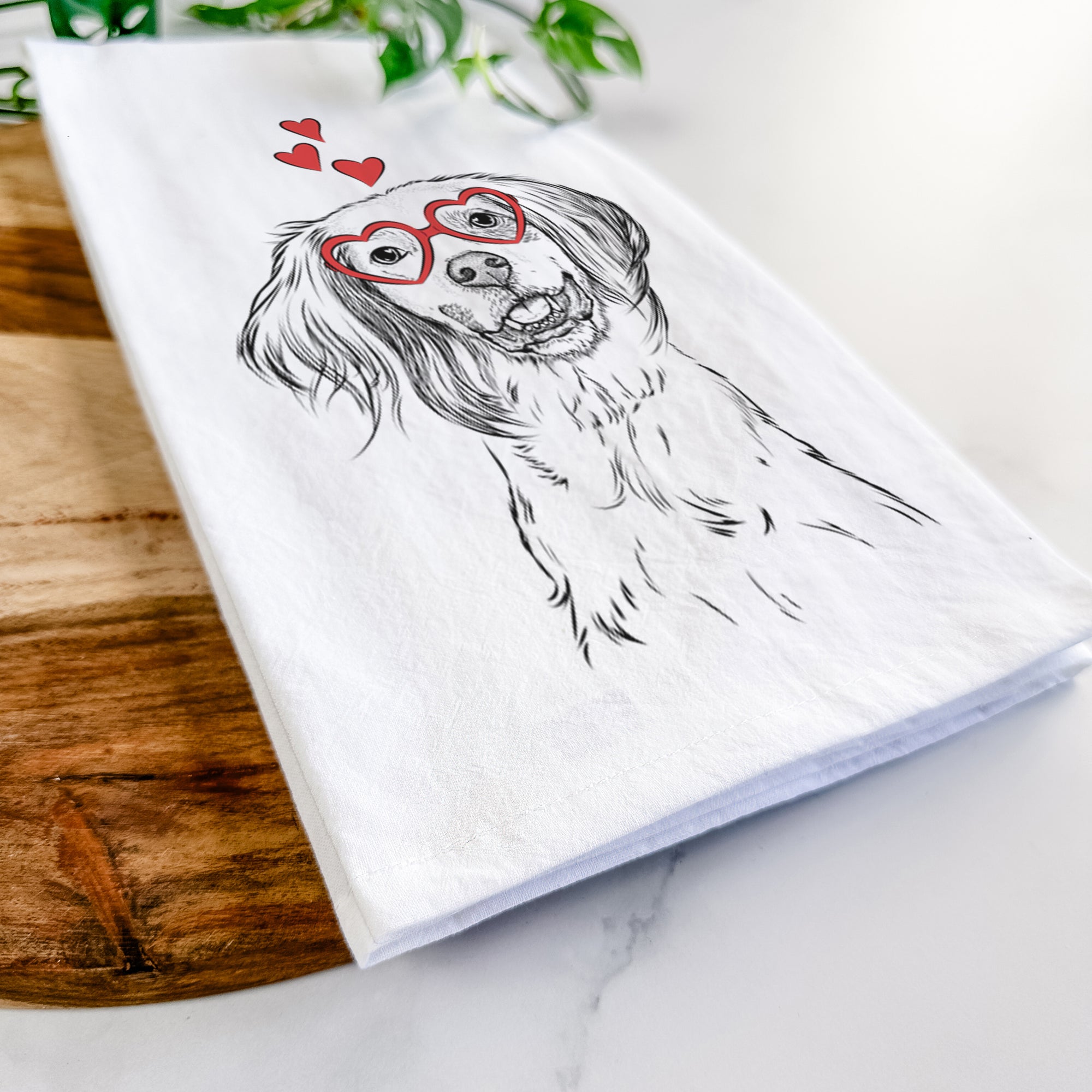 Cooper the English Setter Tea Towel