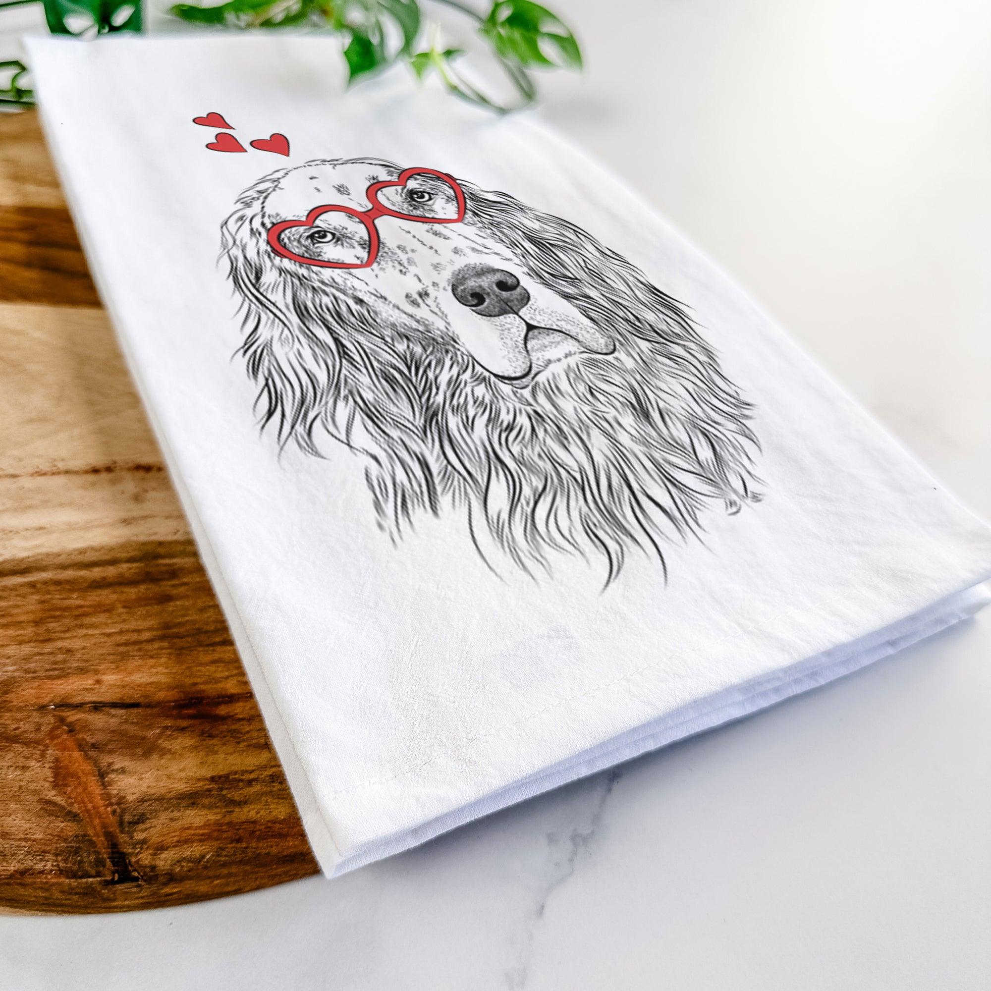 Dexter the English Setter Tea Towel